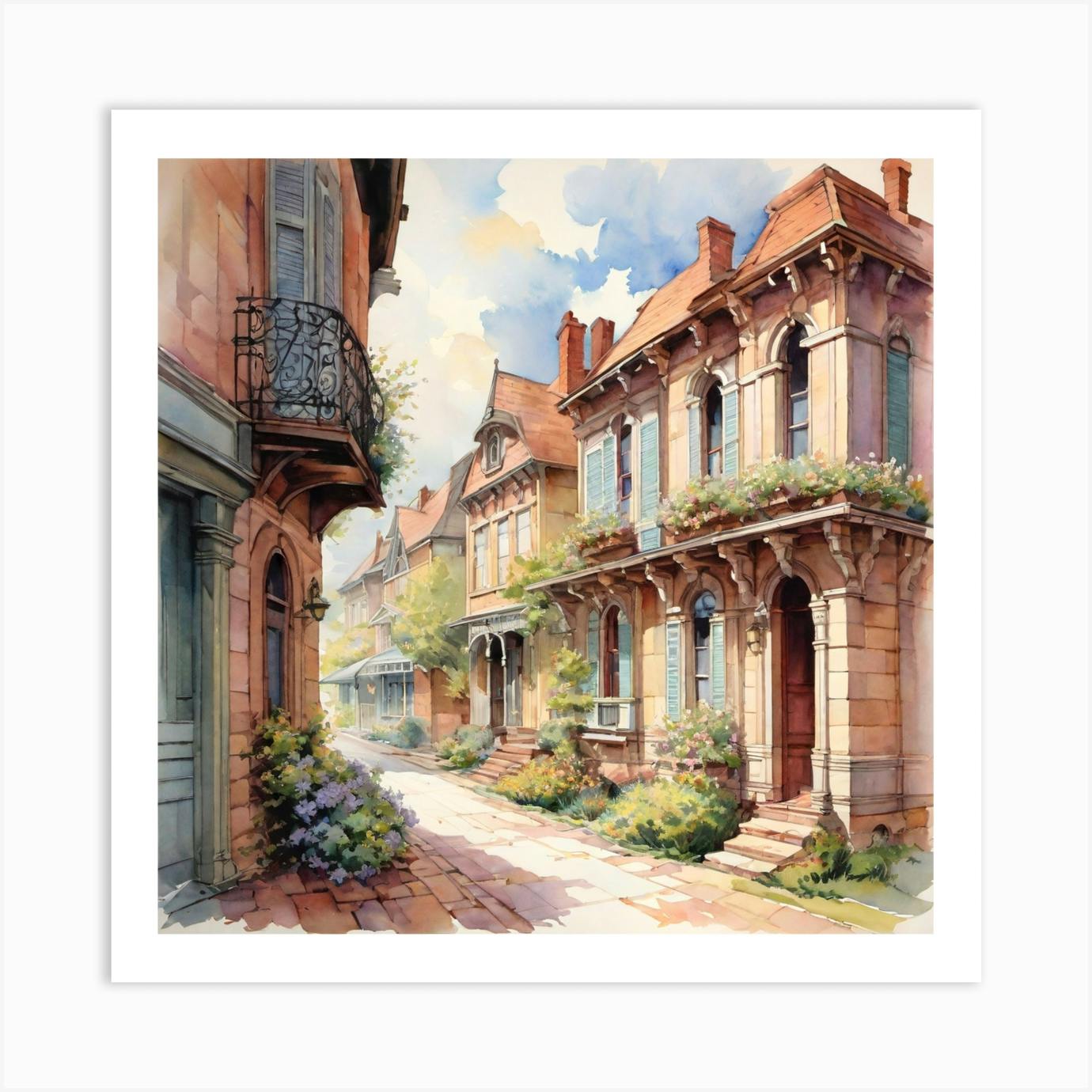 Victorian Homes Art Print By A Base Of Enjoyable Fantastic Designs Fy   62daf0e6 D047 44c7 8491 3d32398d785f 