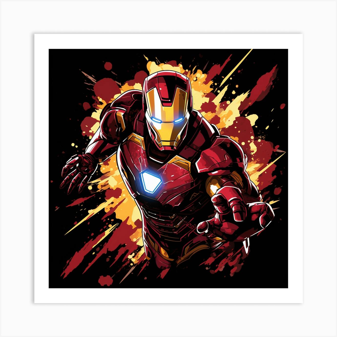 Iron man painting new arrivals