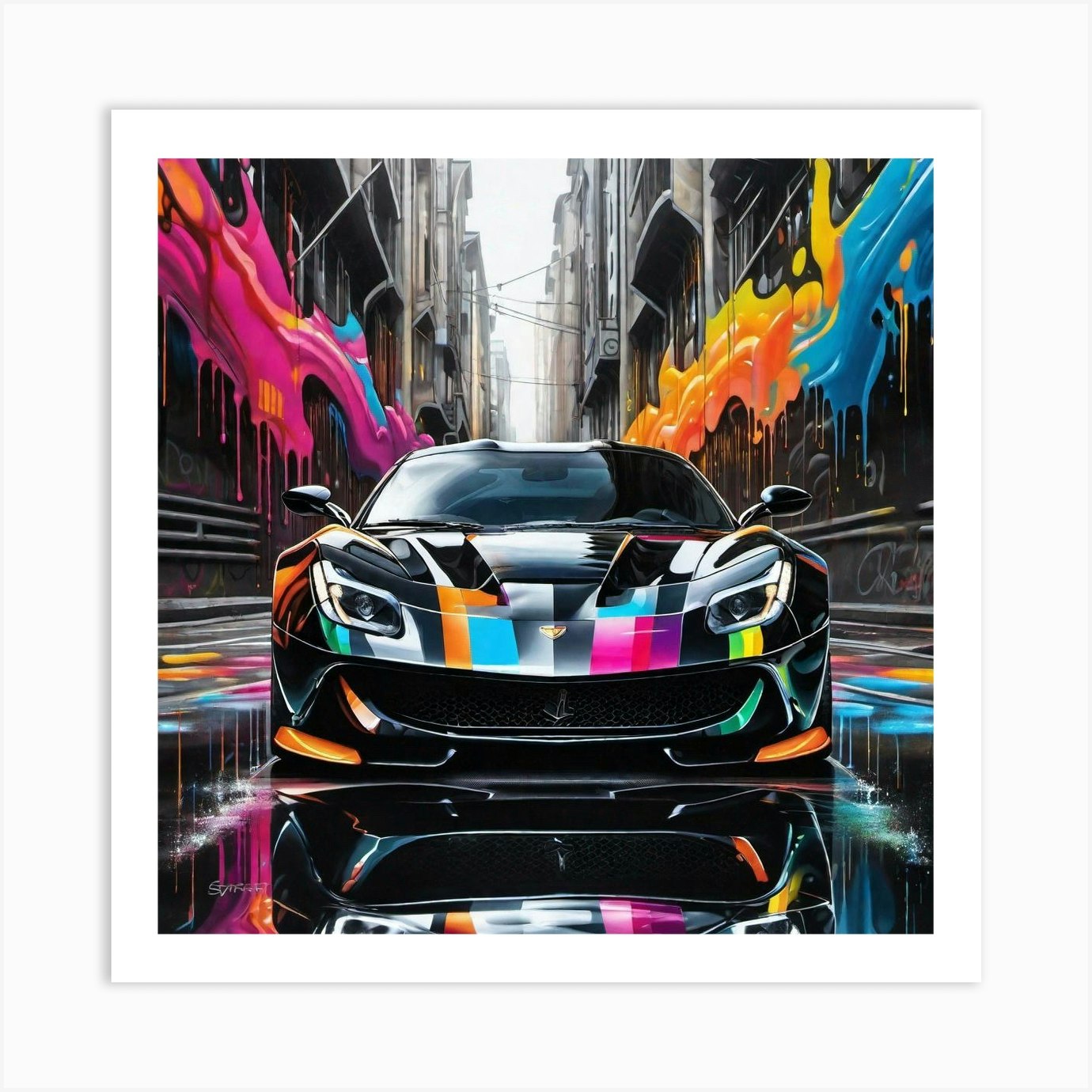 Ferrari F12tdf 1 Art Print by Noctarius Fy