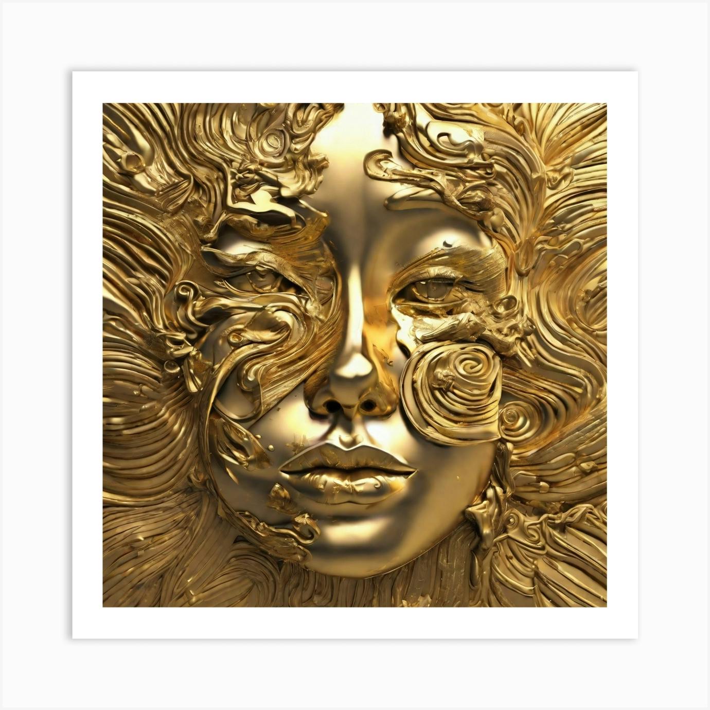 Bodycon Golden Wallart Canvas put a Smile on your face After buy this pretty store pie