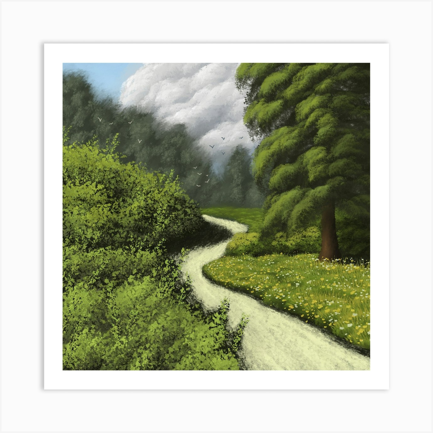 Country Road Art Print by Boris Matoničkin - Fy