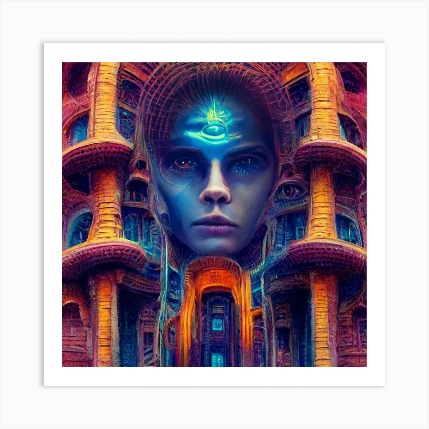 Lucid Dreaming Art Print by Psychedelic Sap - Fy