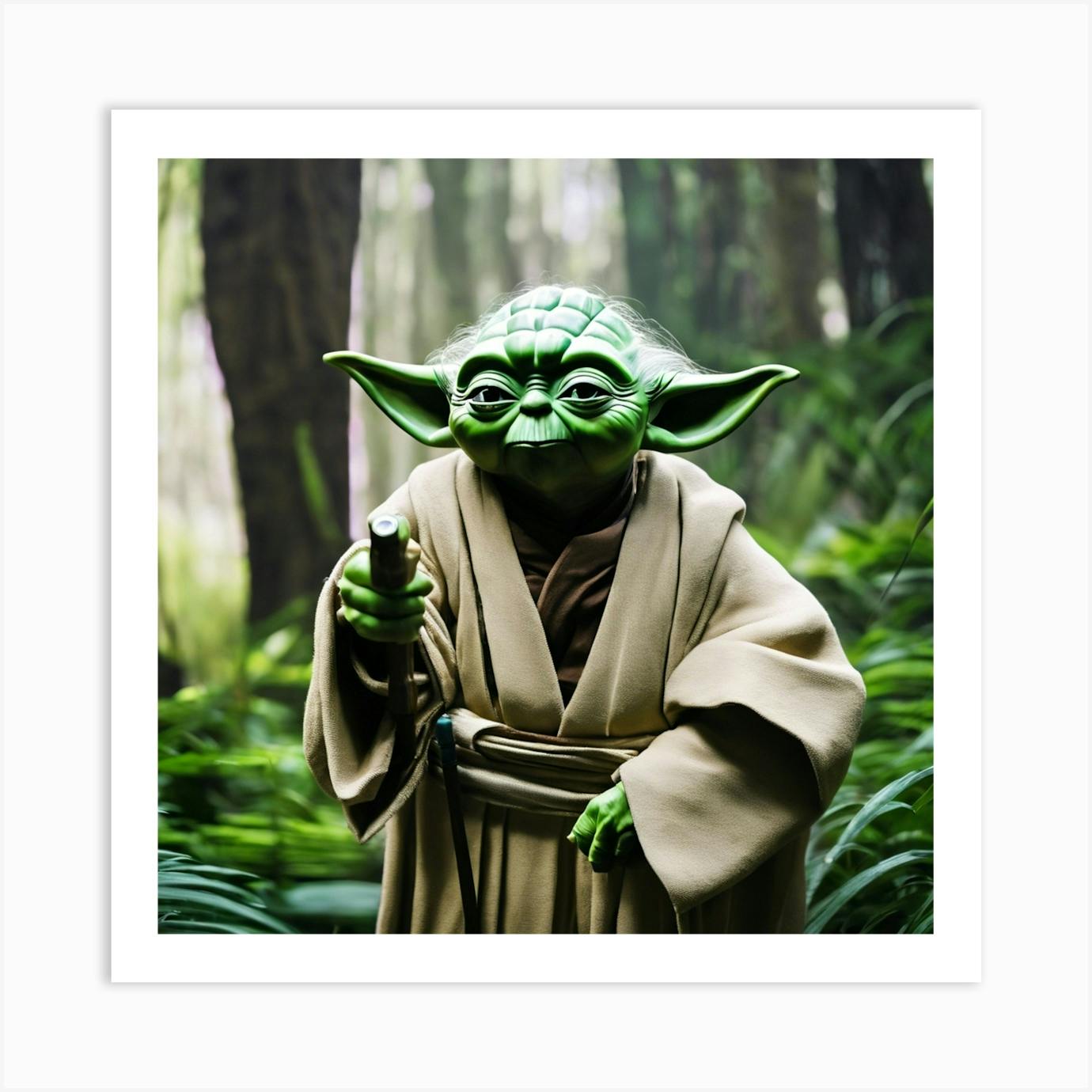 Star Wars Yoda Jedi authentic Master Canvas Artwork