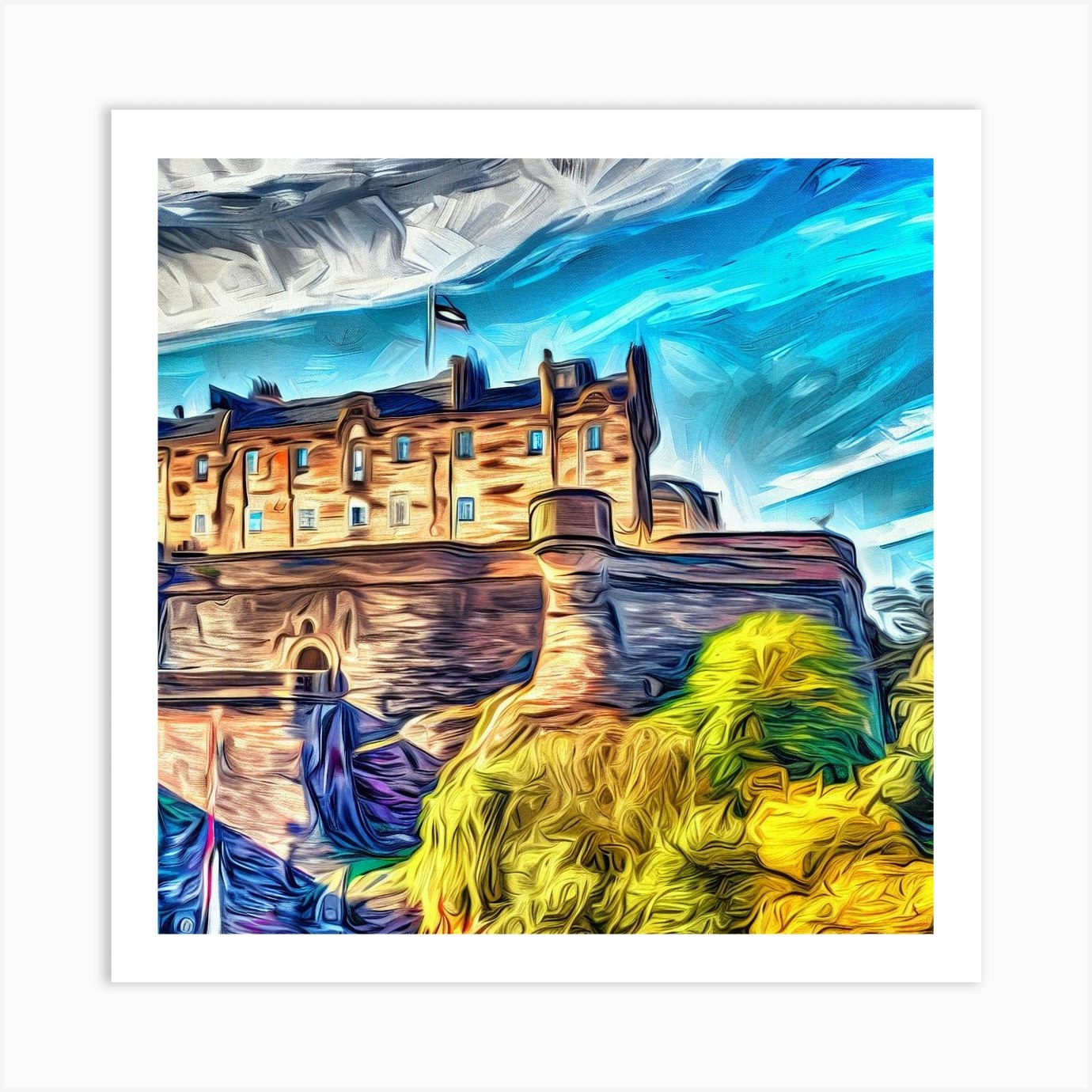Edinburgh Castle Series 3 Art Print by GiovannaFerrero Fy