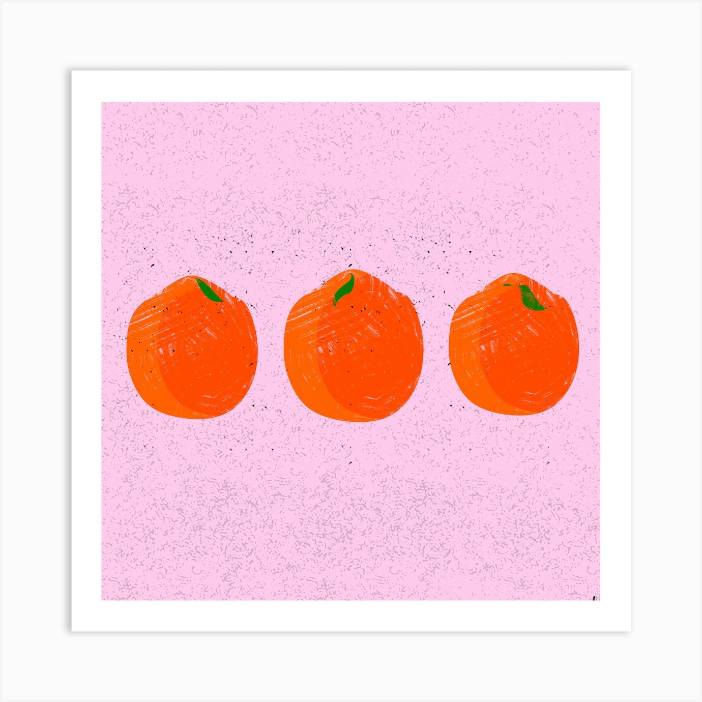 Peaches Art Print by Rain Summers Fy