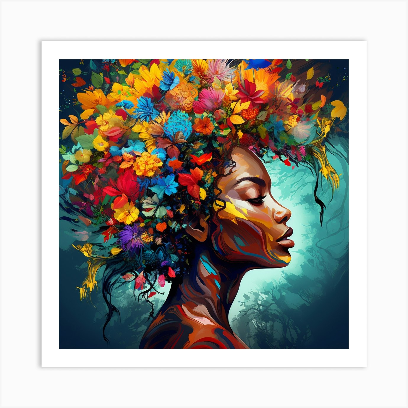 Afrofuturism 114 Art Print by Bella Luna - Fy