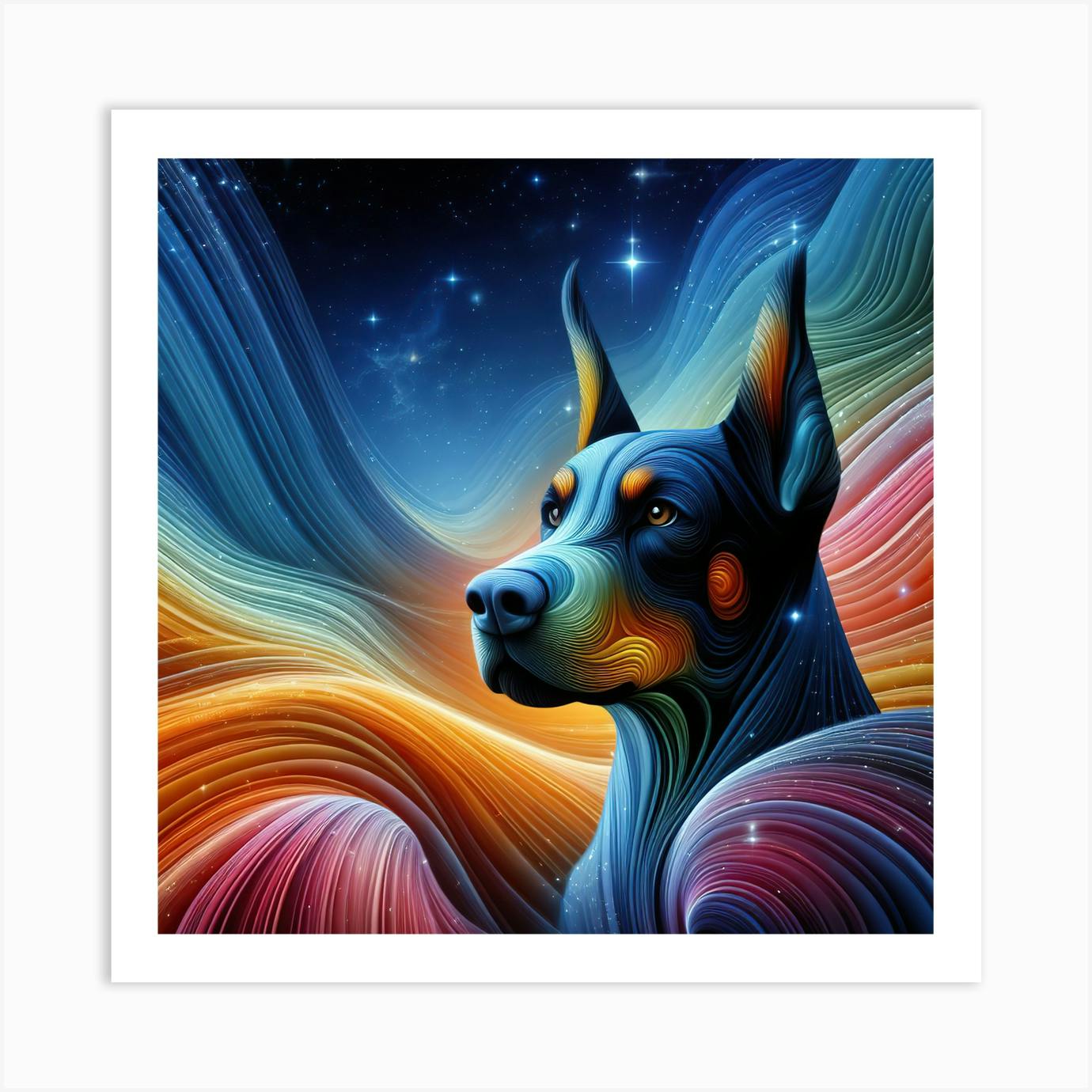 Doberman art discount