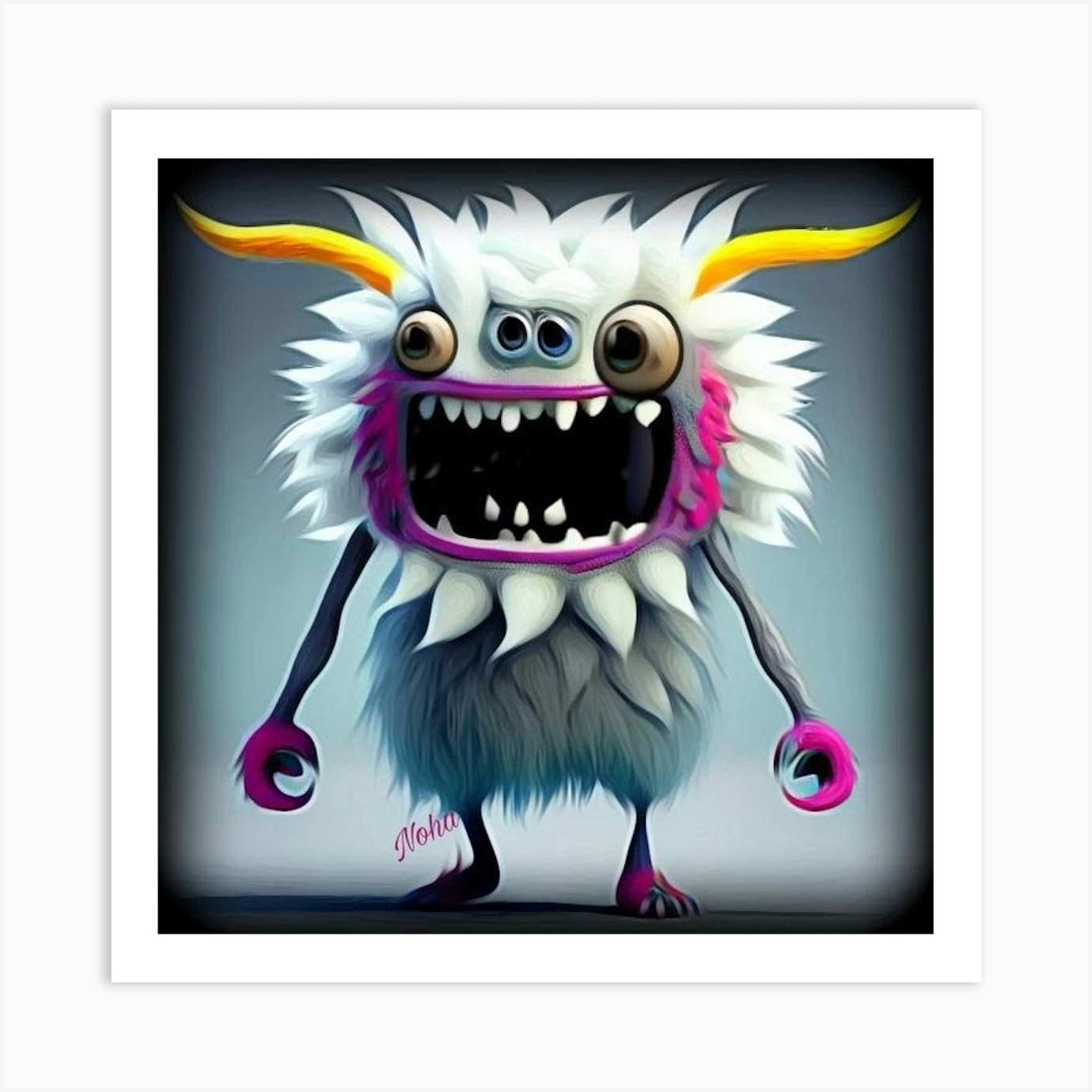 Scary creature Art Print by Nohacreations - Fy