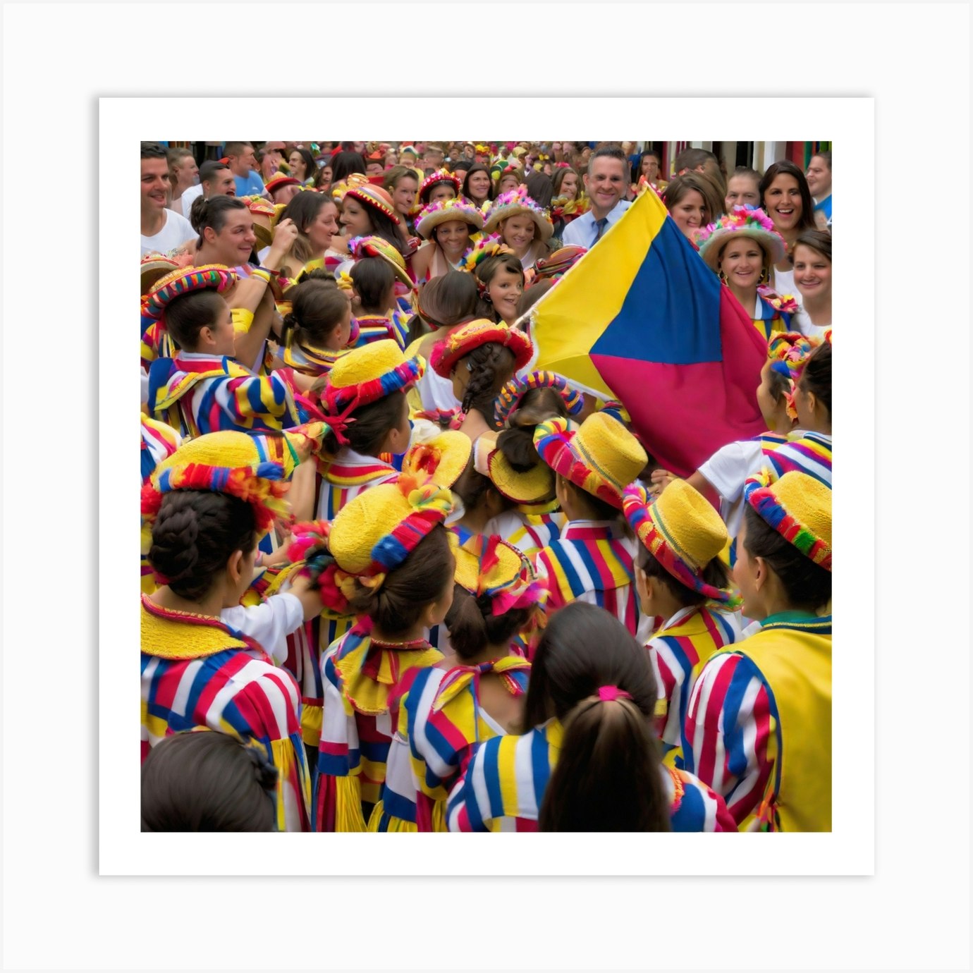 Venezuelan Parade Art Print by Pat4U - Fy