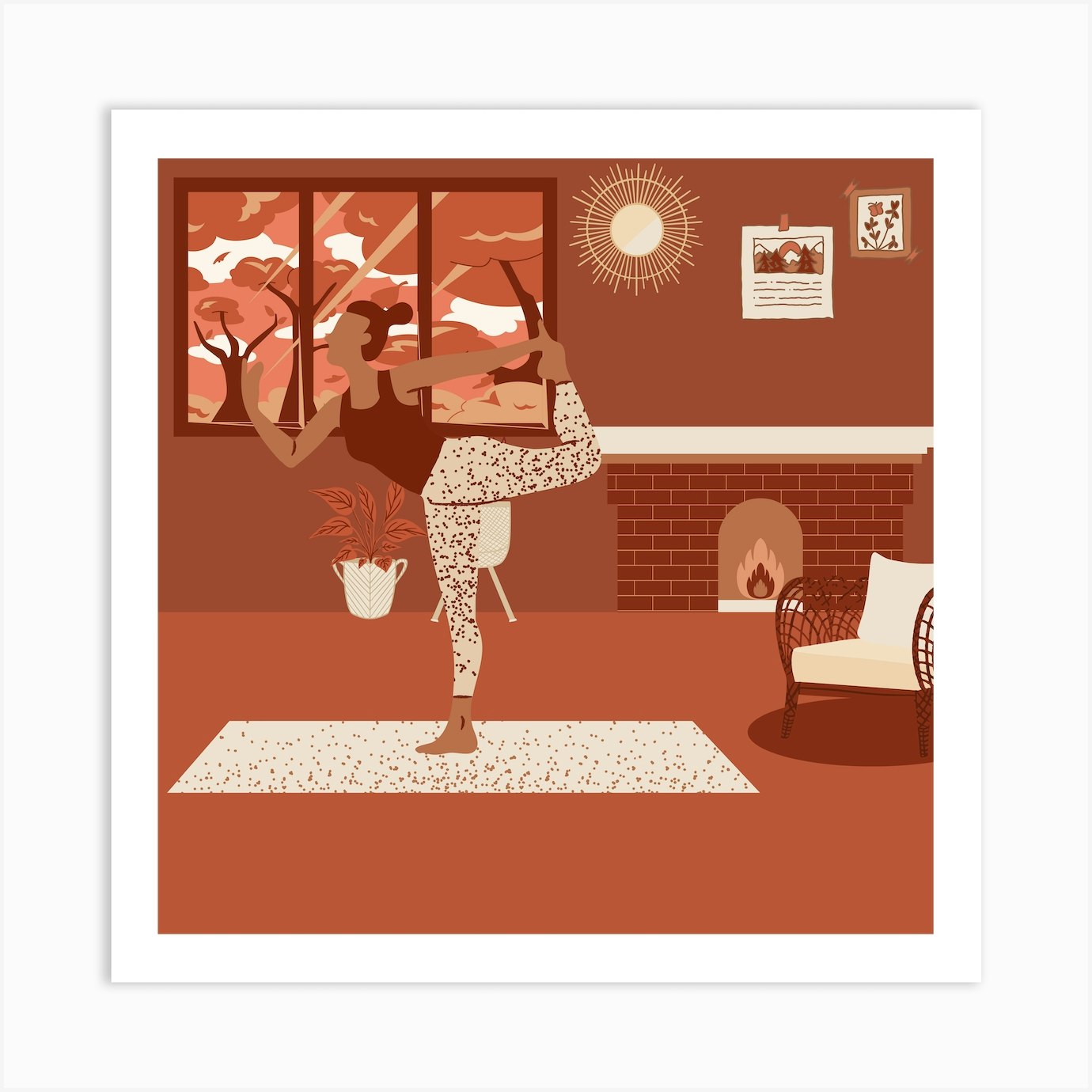 Zen Zone Art Print by Be Creative Arts Fy