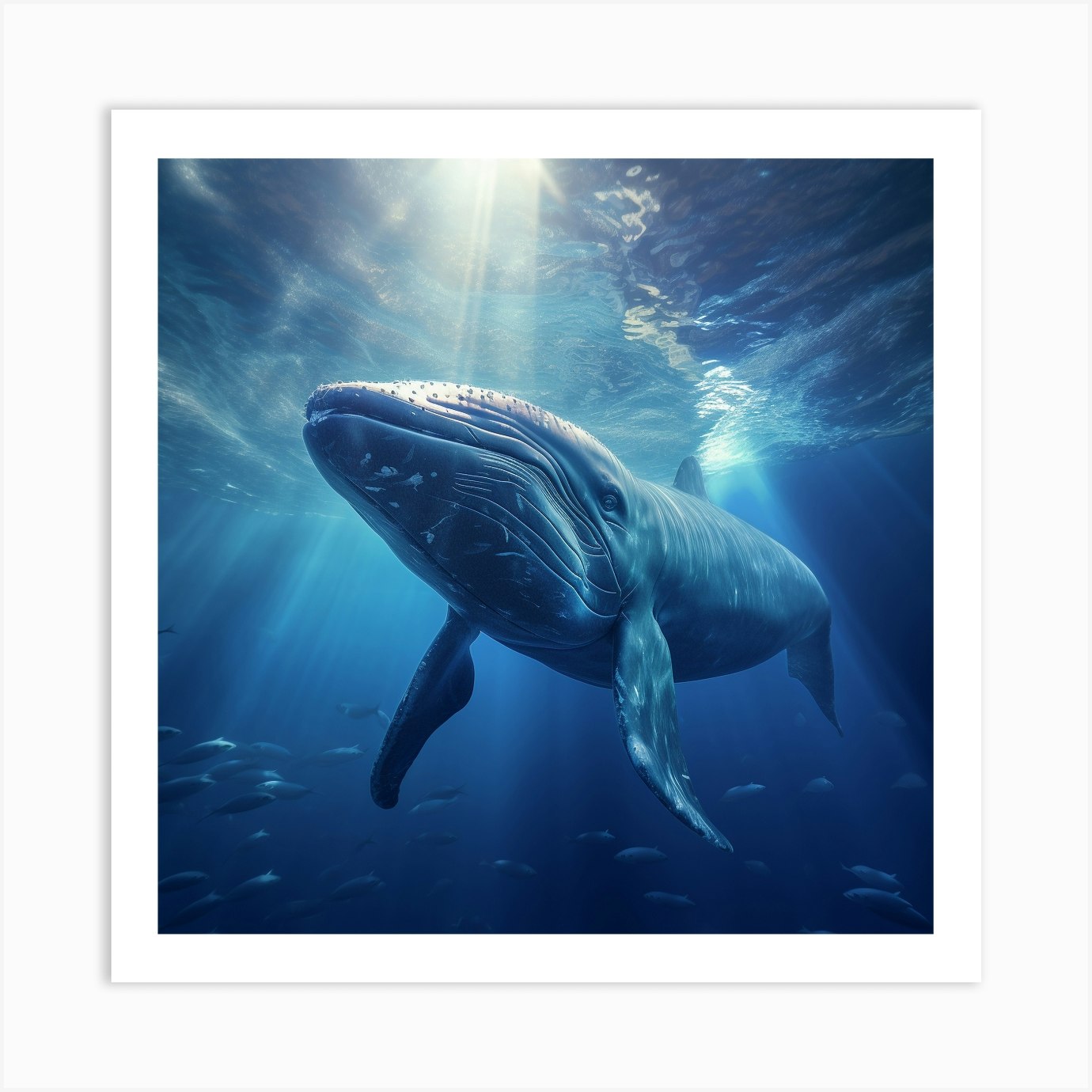 Humpback Whale 2 Art Print by David Arts - Fy