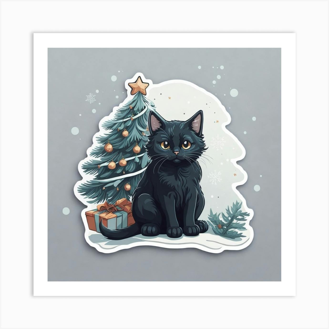 Black cat christmas outlet tree