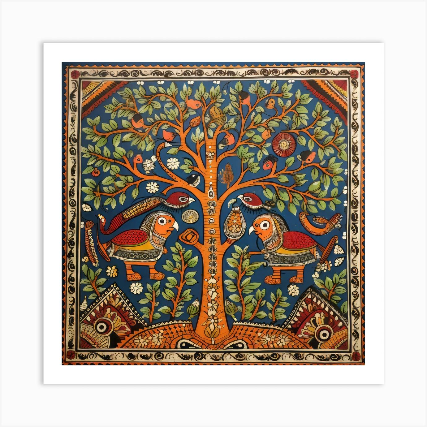 Tree of life, 2024 Traditional Indian Art