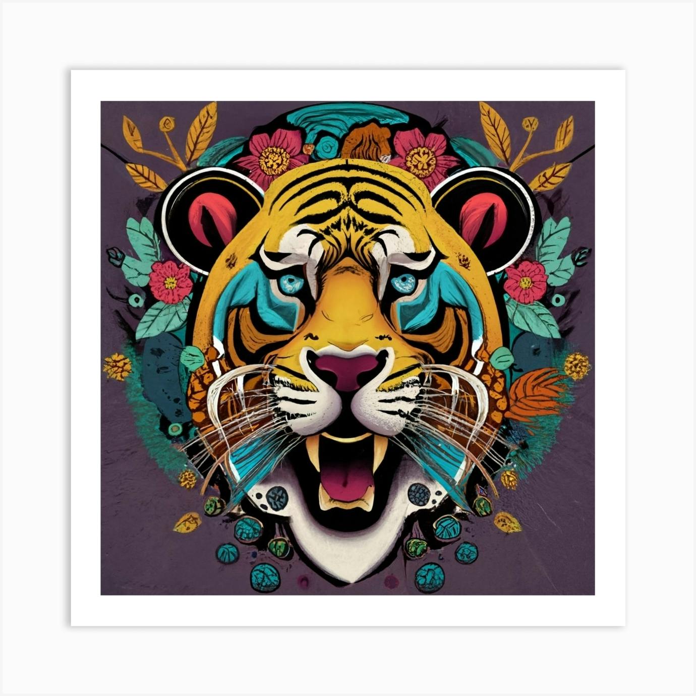 Tiger Art Print by ArtDecors Fy