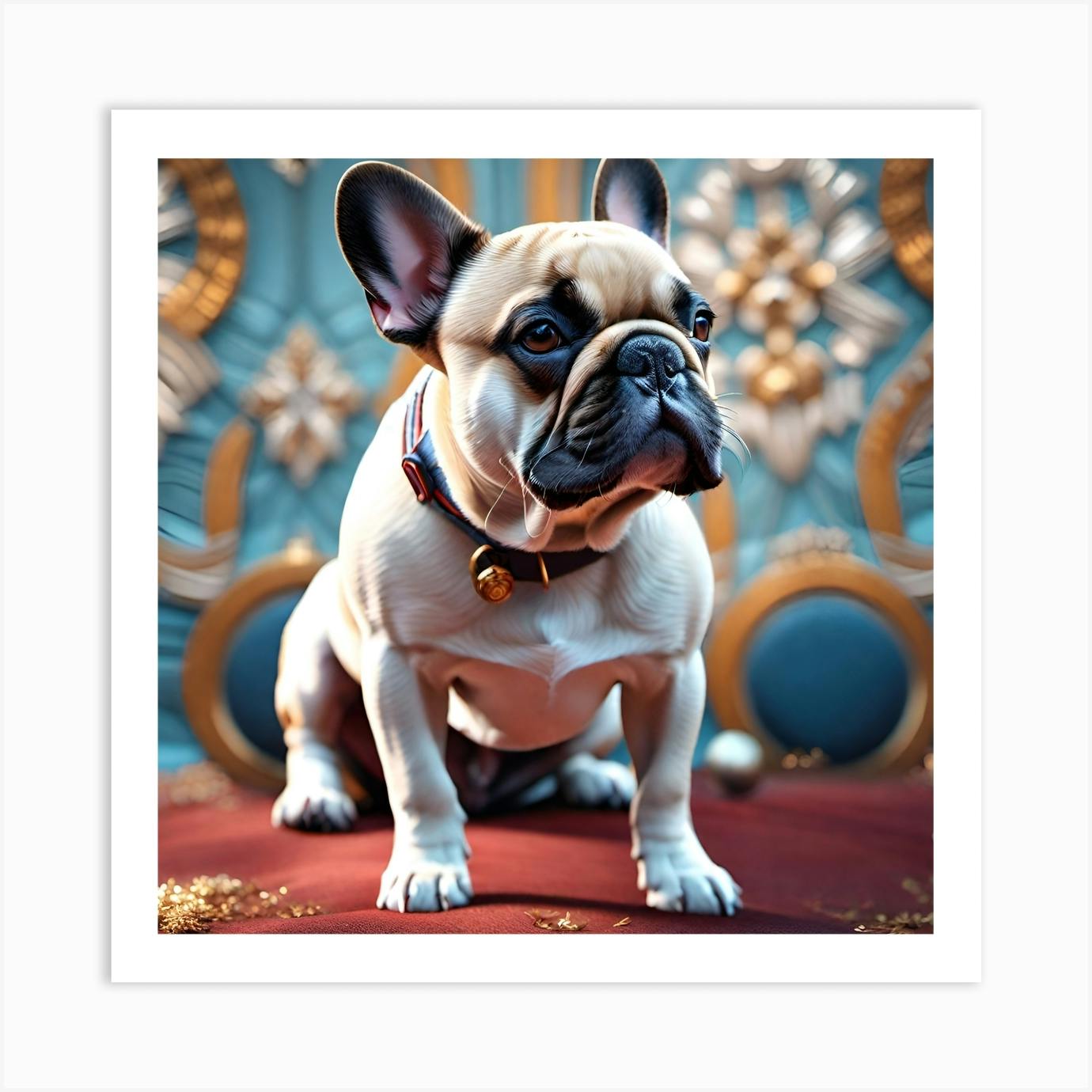 French bulldog best sale canvas painting