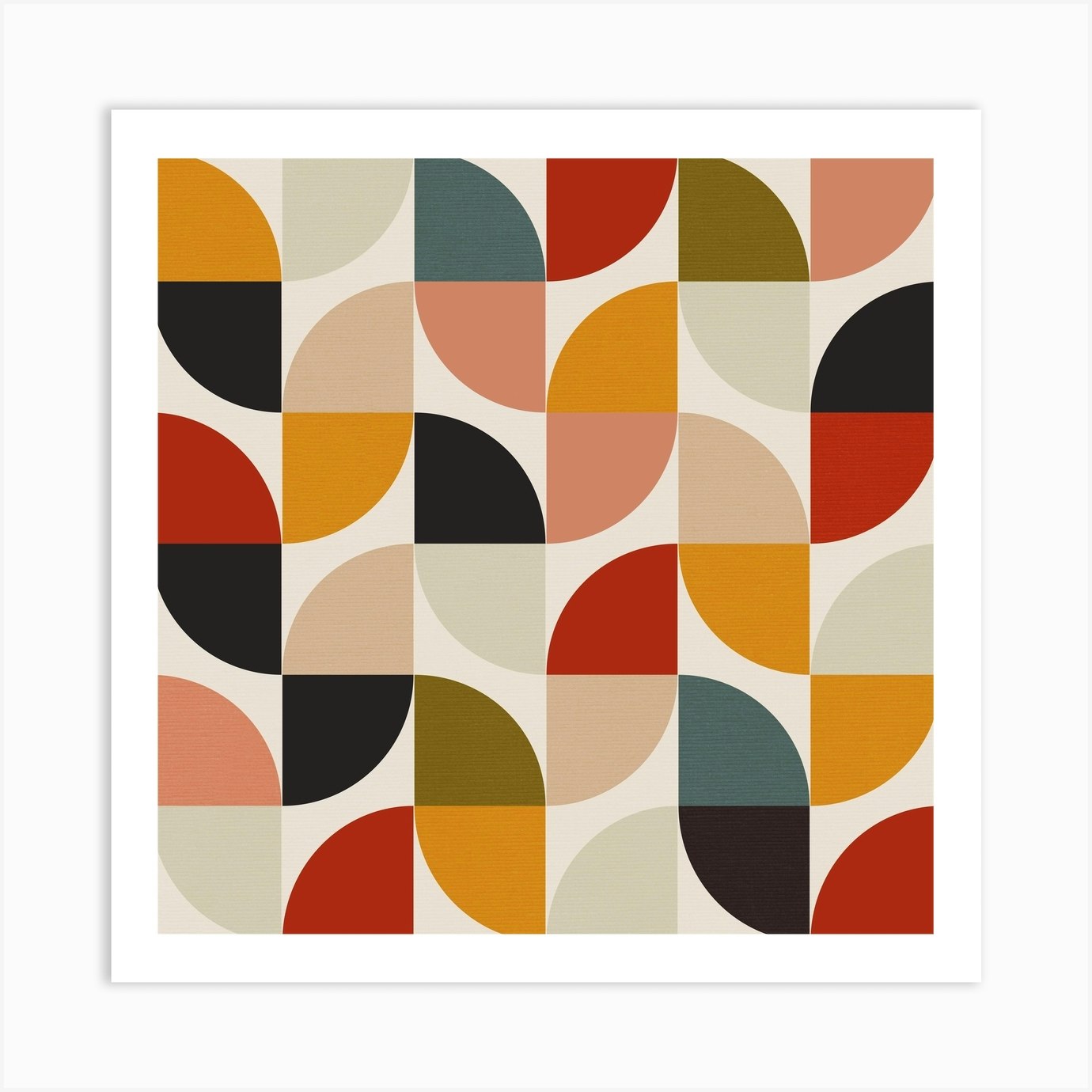 Bauhaus Modern 2 Square Art Print by Ana Rut Bre - Fy