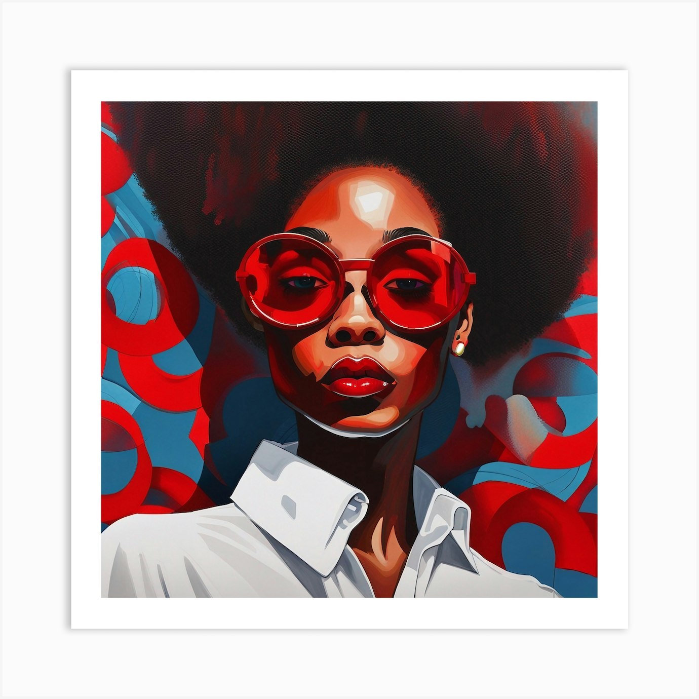 Afro Girl Art Print by Two Six Media - Fy