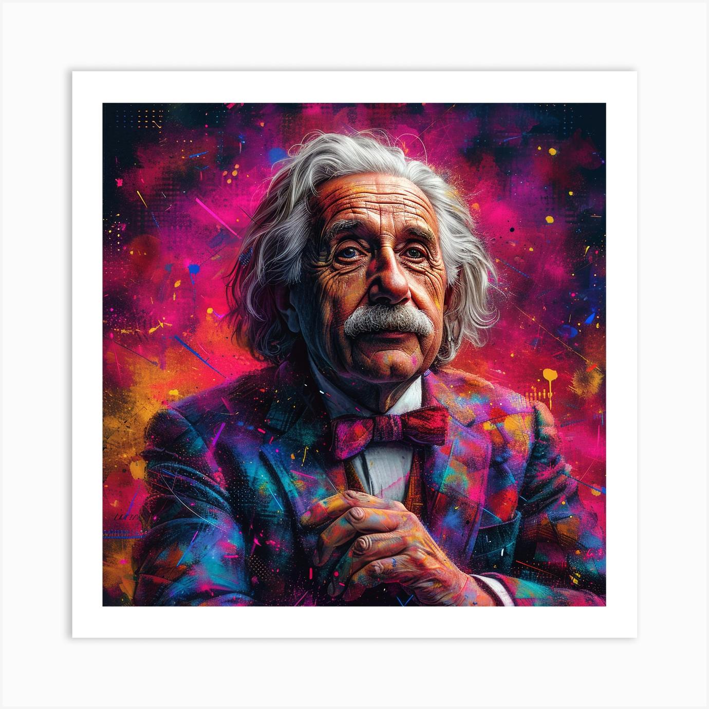 Albert Einstein 16 Art Print by Enchanted Easel - Fy