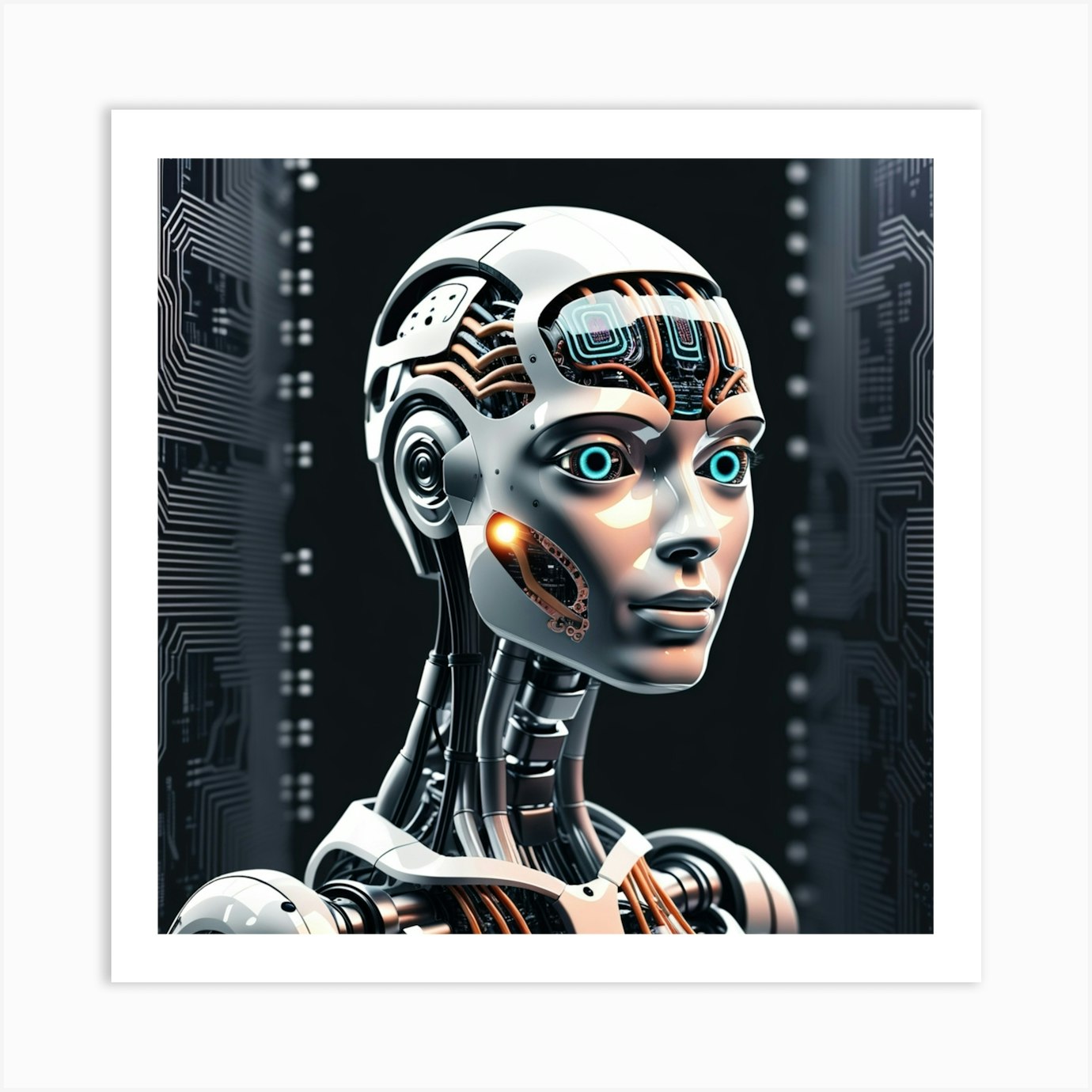 Artificial Intelligence 9 Art Print by Pat4U - Fy 