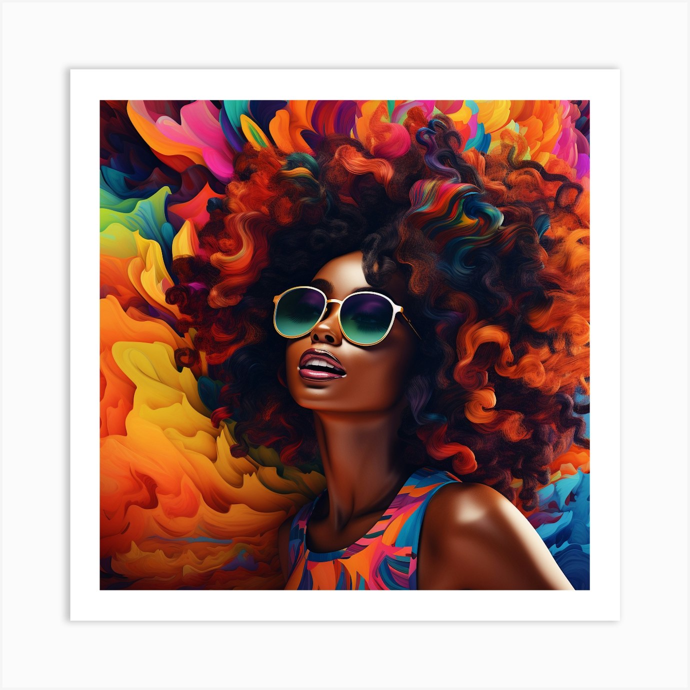 Afro-Futurism 2 Art Print by Bella Luna - Fy