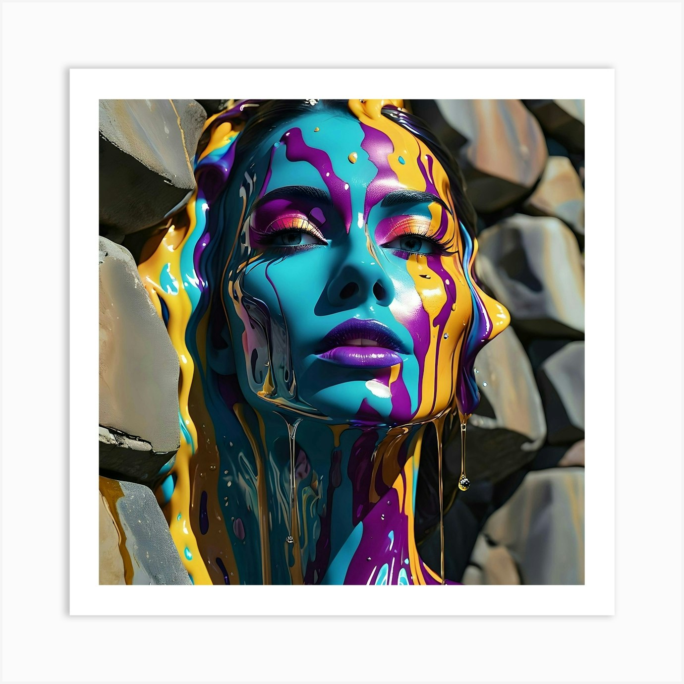 Wall Face 8 Art Print By Euro73 Fy