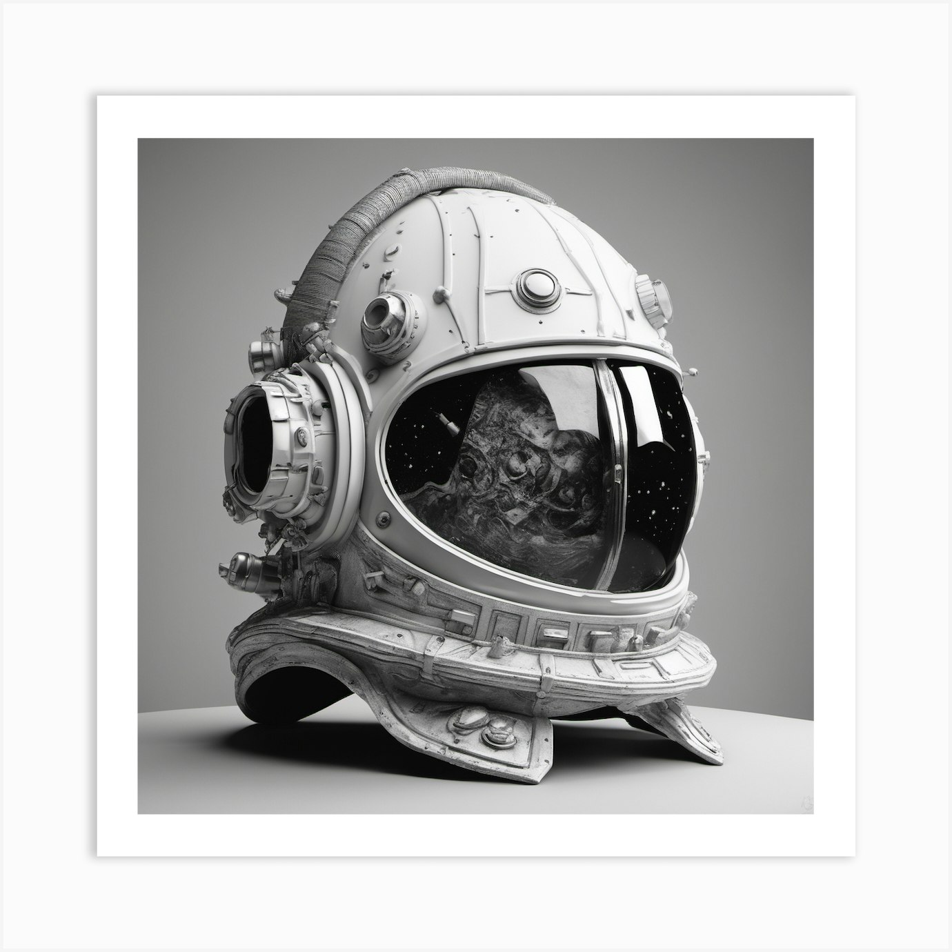 Astronaut Helmet Art Print By Onunc Fy 4578