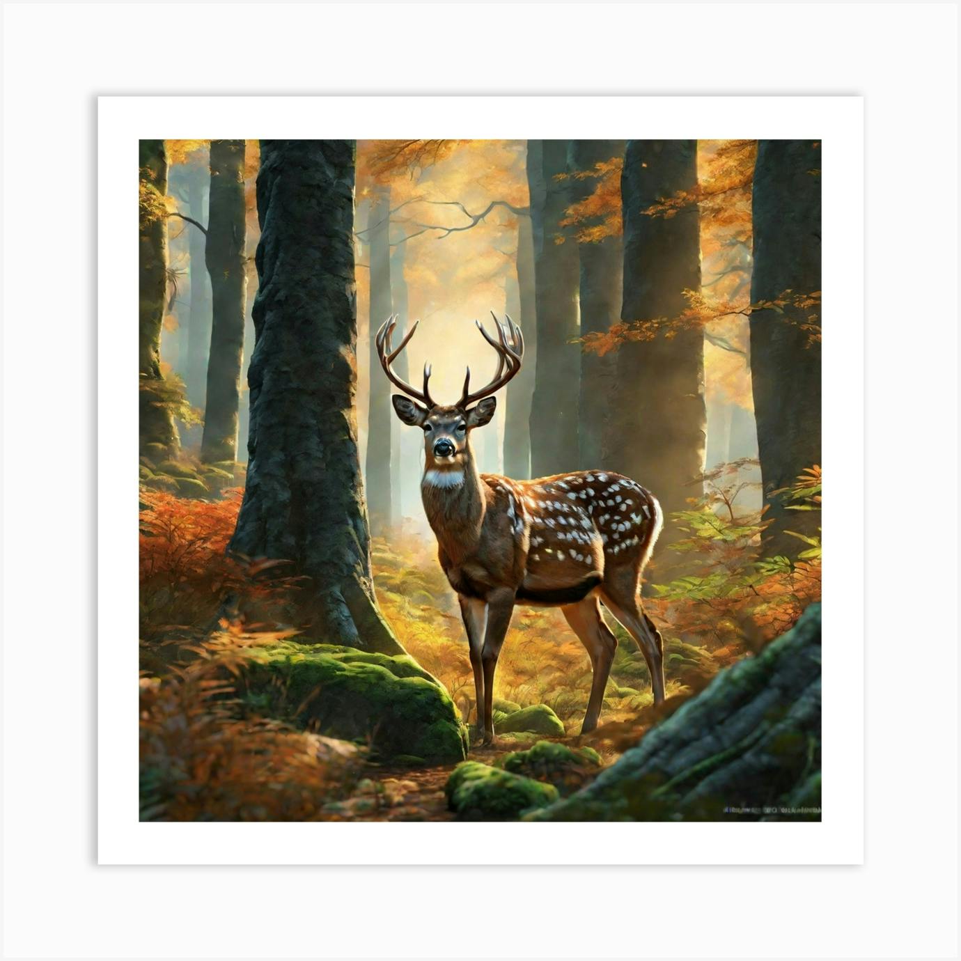 Fall Woodland top Scandinavian of Flowers Woodland Animals. Completed 5D DIY Diamond Canvas for Home Wall Decor 12