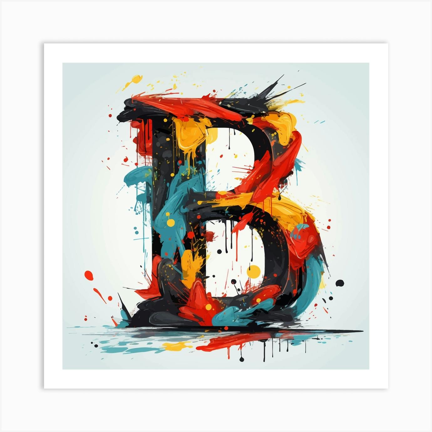 Letter B 11 Art Print