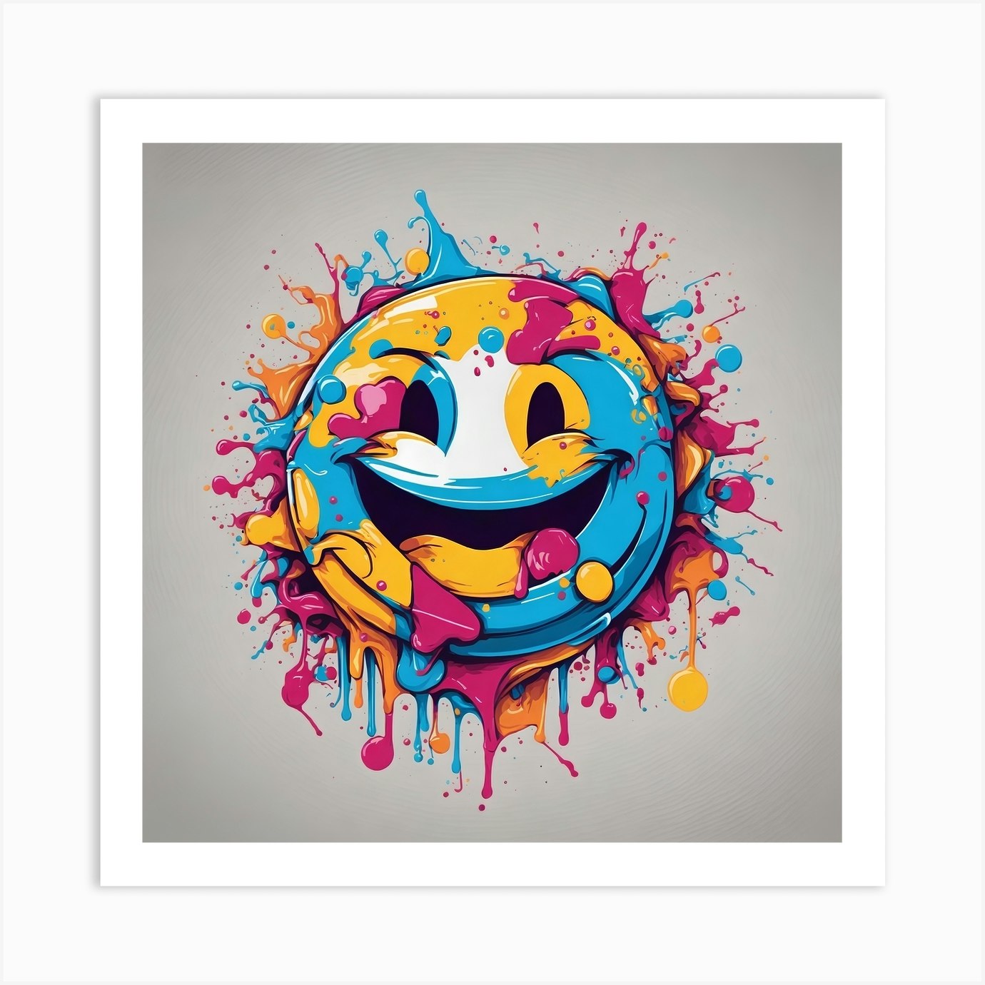 Smiley Face 2 Art Print By Ishwar Creation Fy 