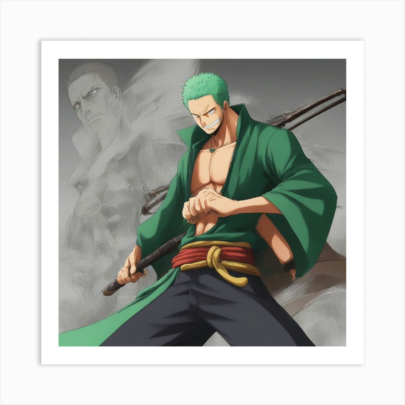 One Piece Zoro Wallpaper Art Print by IslaNovella - Fy