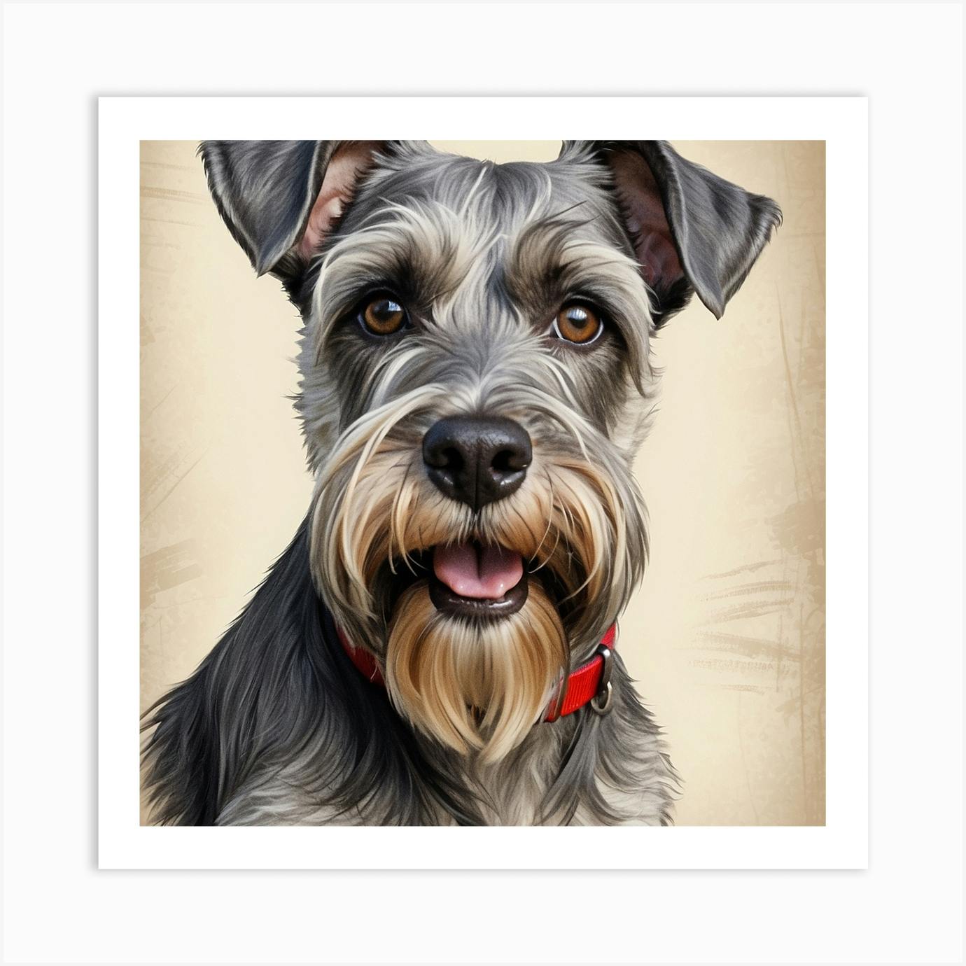 Schnauzer artwork hot sale