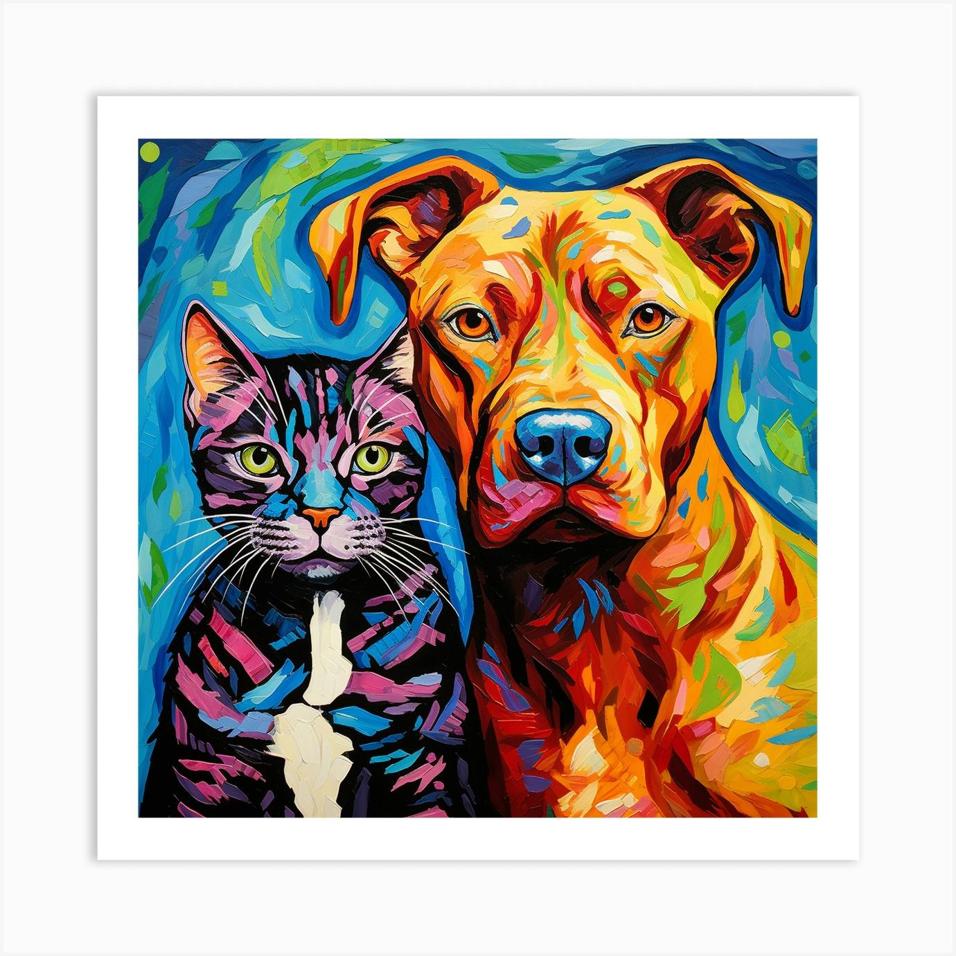 Dog and fashion cat prints