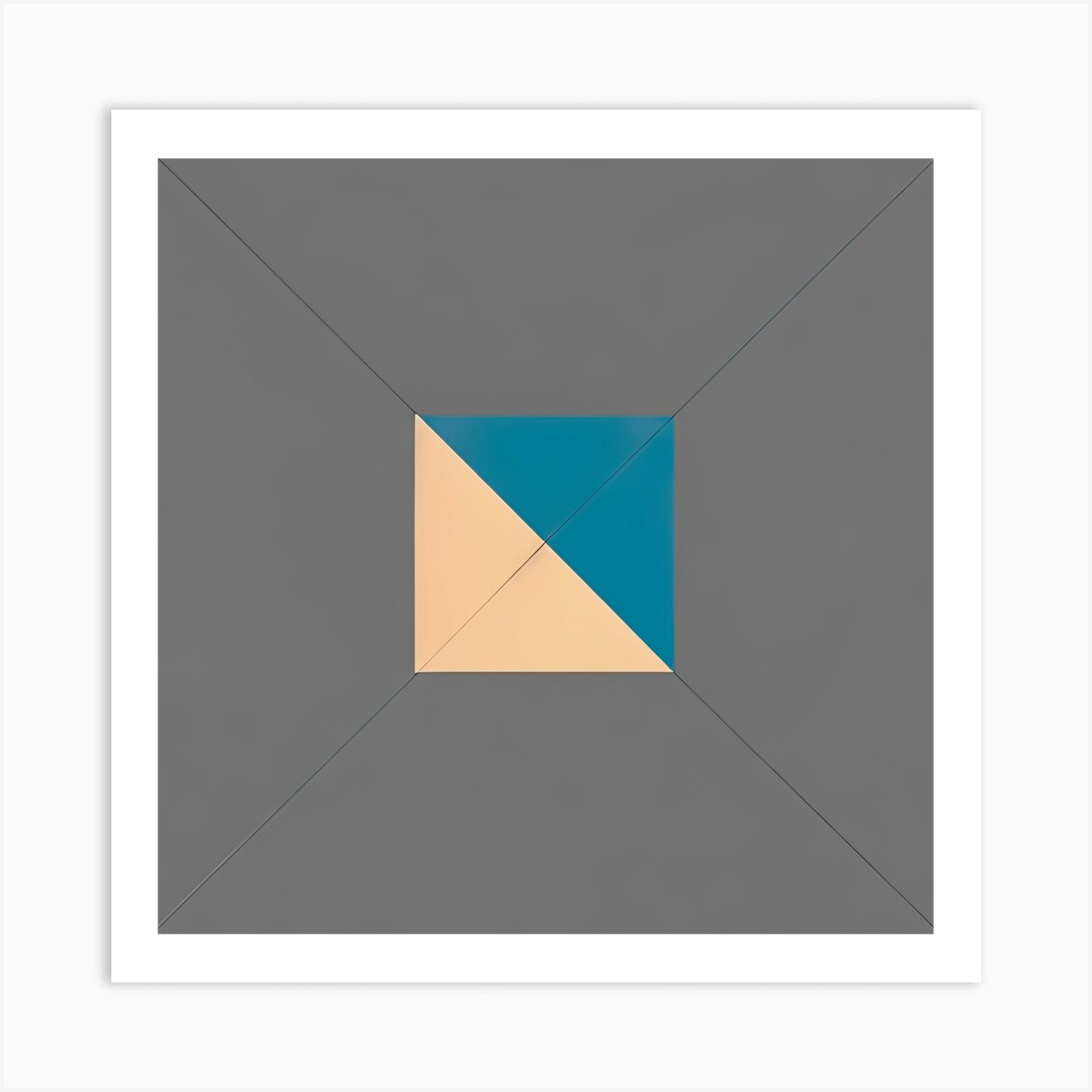Square Empty Space Art Print by BowlesCS Fy