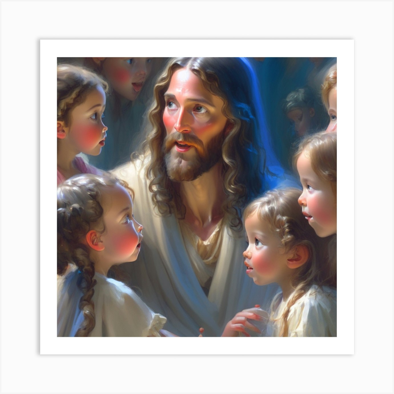 Jesus Talking W 1 (2) Art Print by Imperfect - Fy