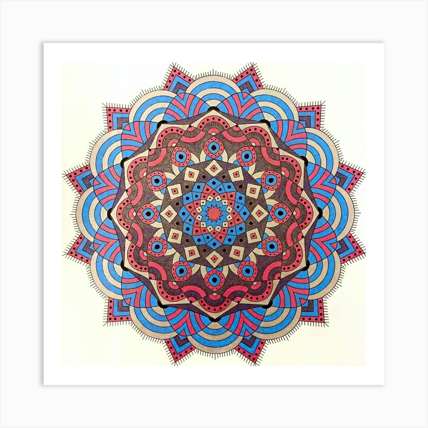 Mandala Aquila Art Print by Art Spirit - Fy