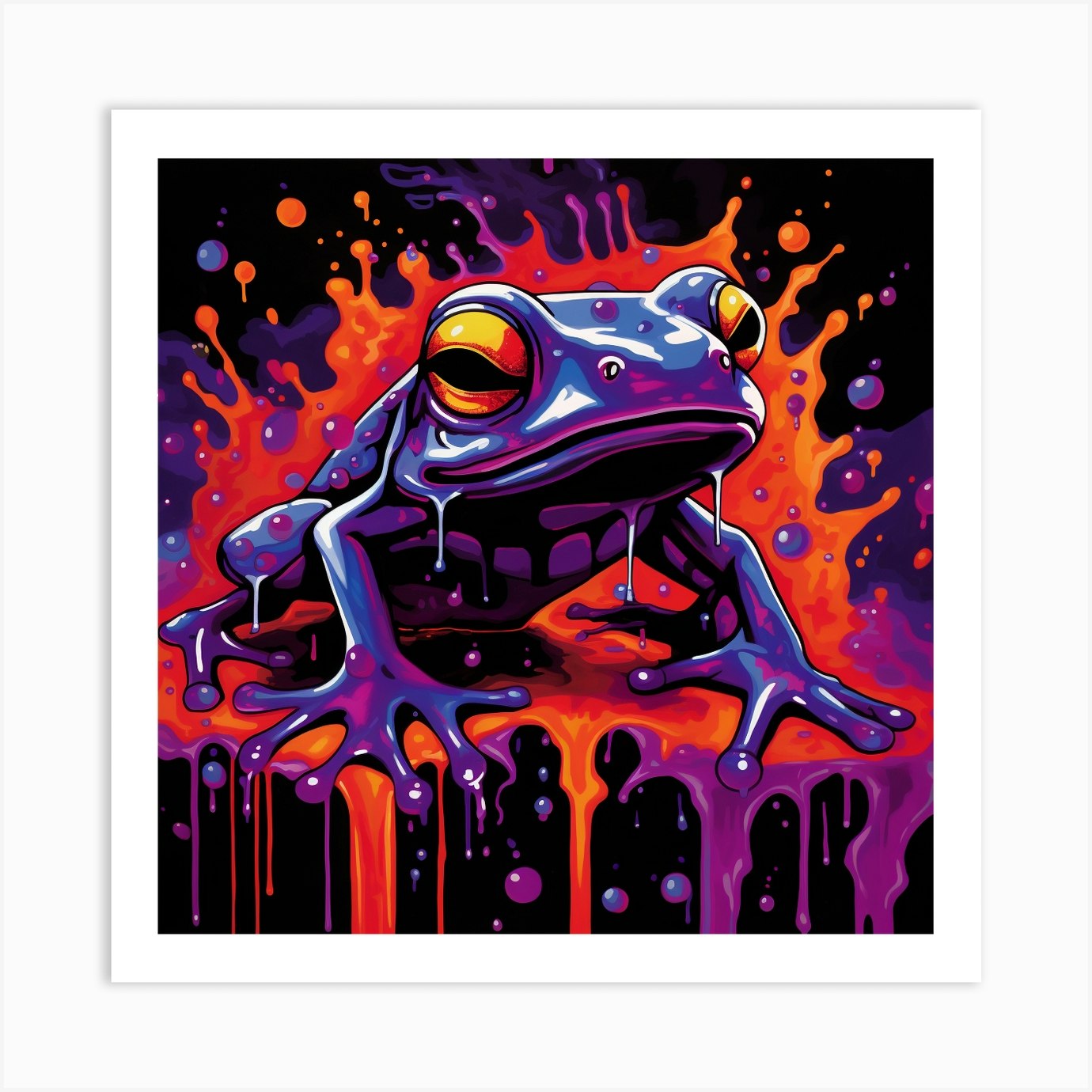 Frog melting Art Print by David Arts - Fy