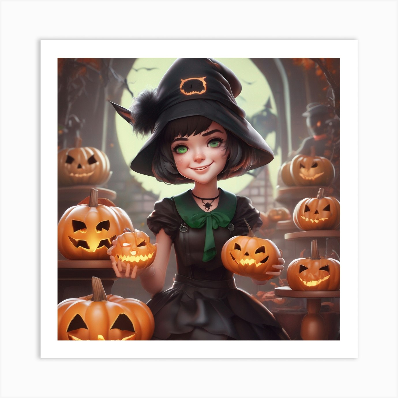 The Personification Of The Halloween Image 653ec785 F704 431b B2ab Ba61d8e89808 Art Print by