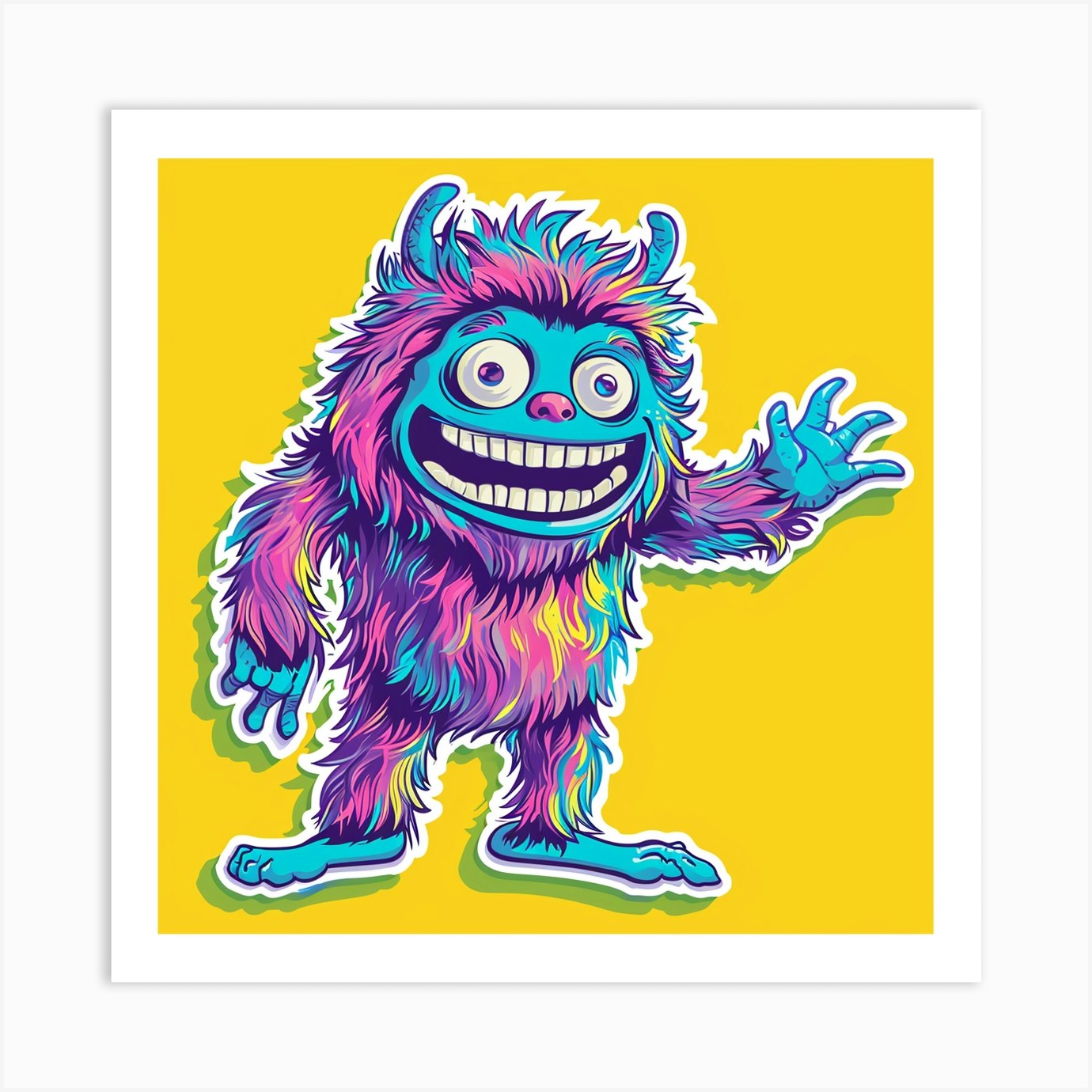 Monster Sticker 6 Art Print by David Arts - Fy