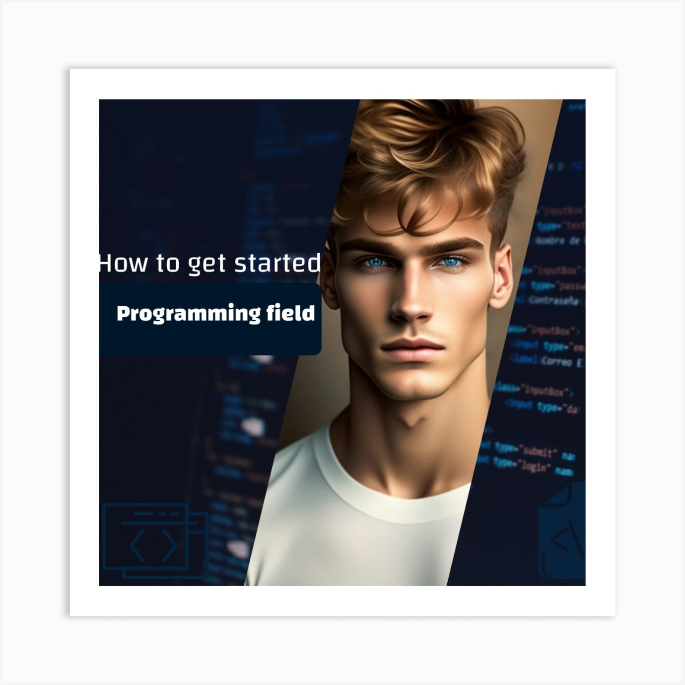 How To Get Started In Programming Field Art Print by pi shop - Fy