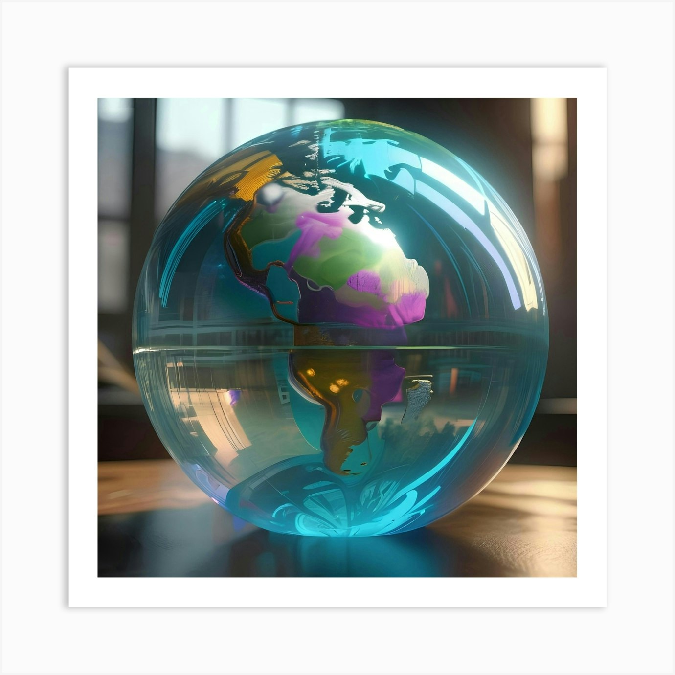 Glass Globe Art Print by Genky Fy