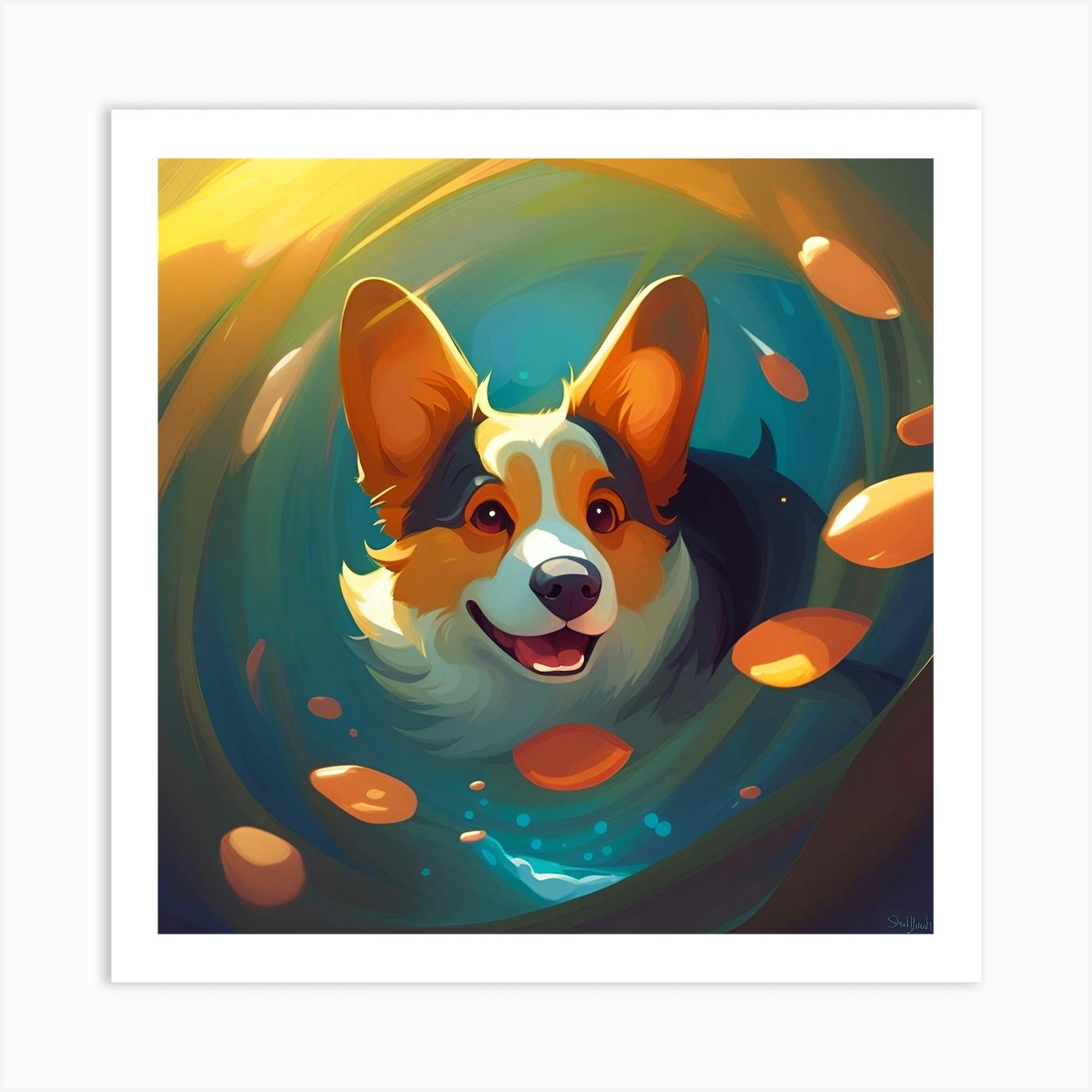 Corgi artwork sale