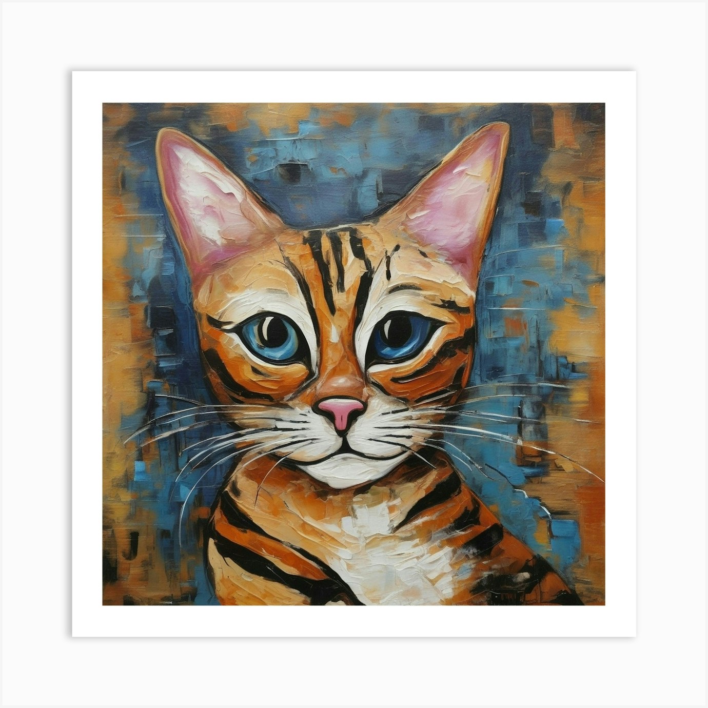 Bengal cat 1 Art Print by P&V_printable_art - Fy