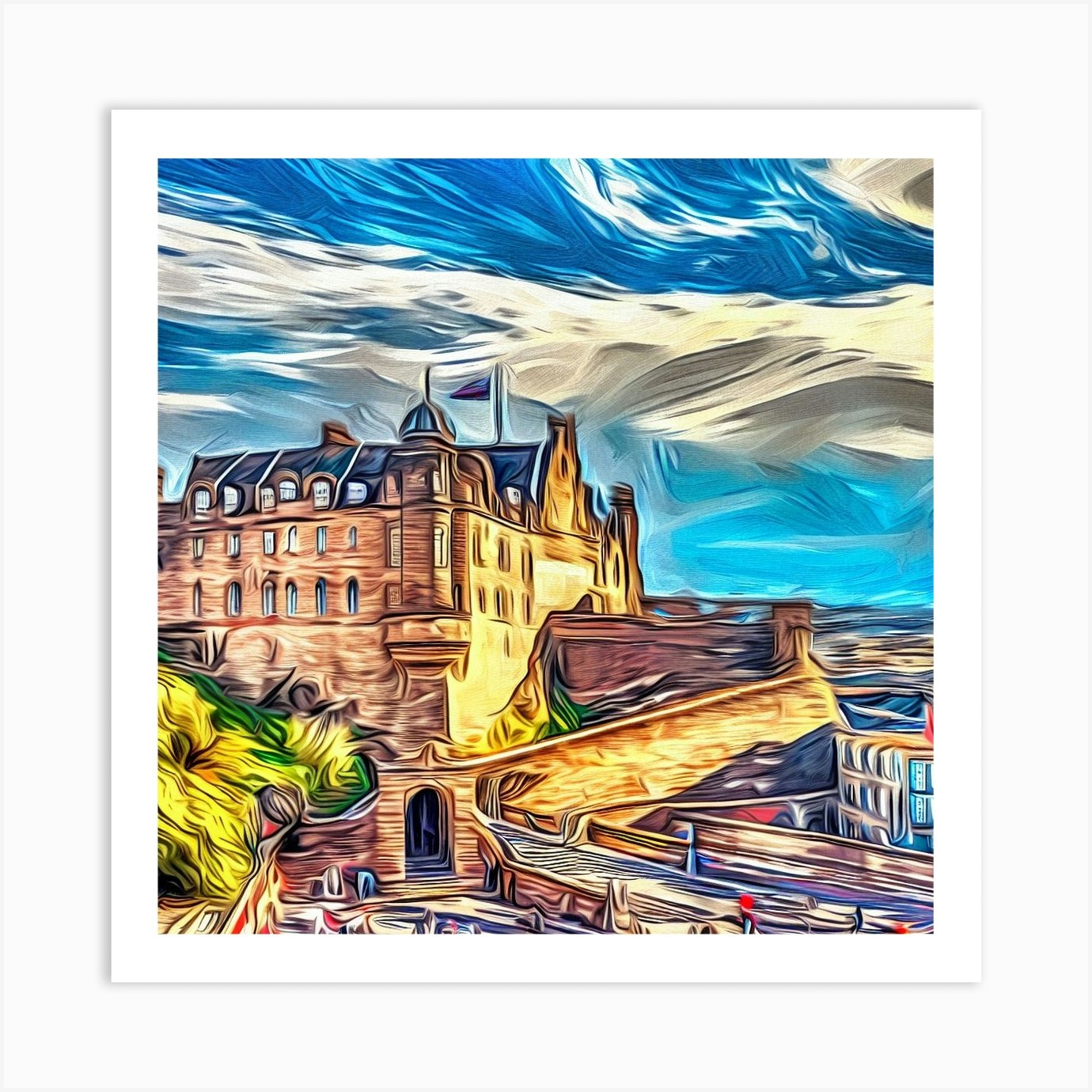 Edinburgh Castle Series 1 Art Print by GiovannaFerrero Fy