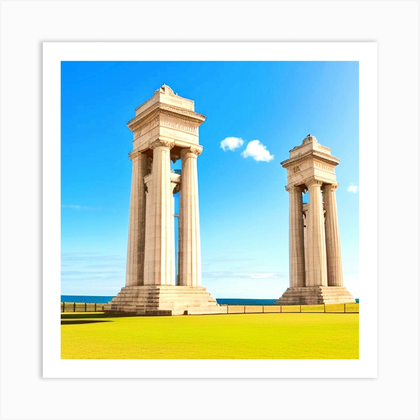 Monuments Art Print by MdsArts Fy