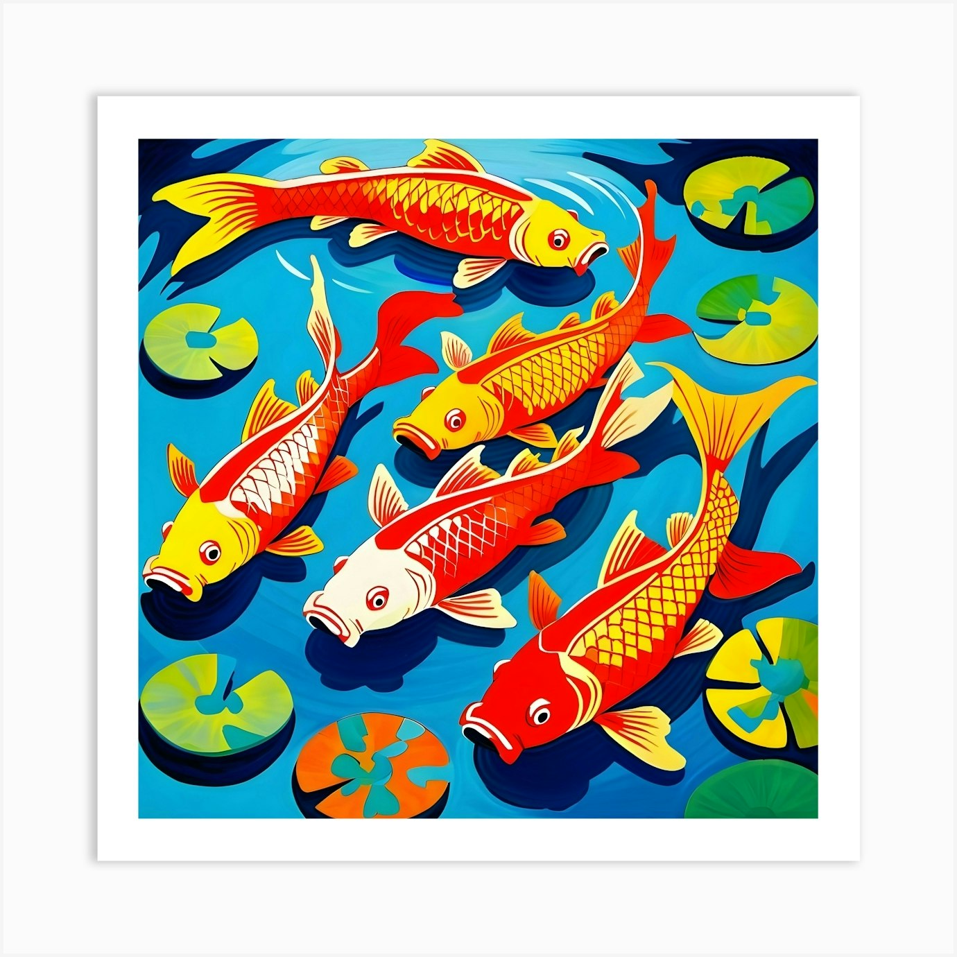 Carp Fish Art Print by LADYFRY - Fy