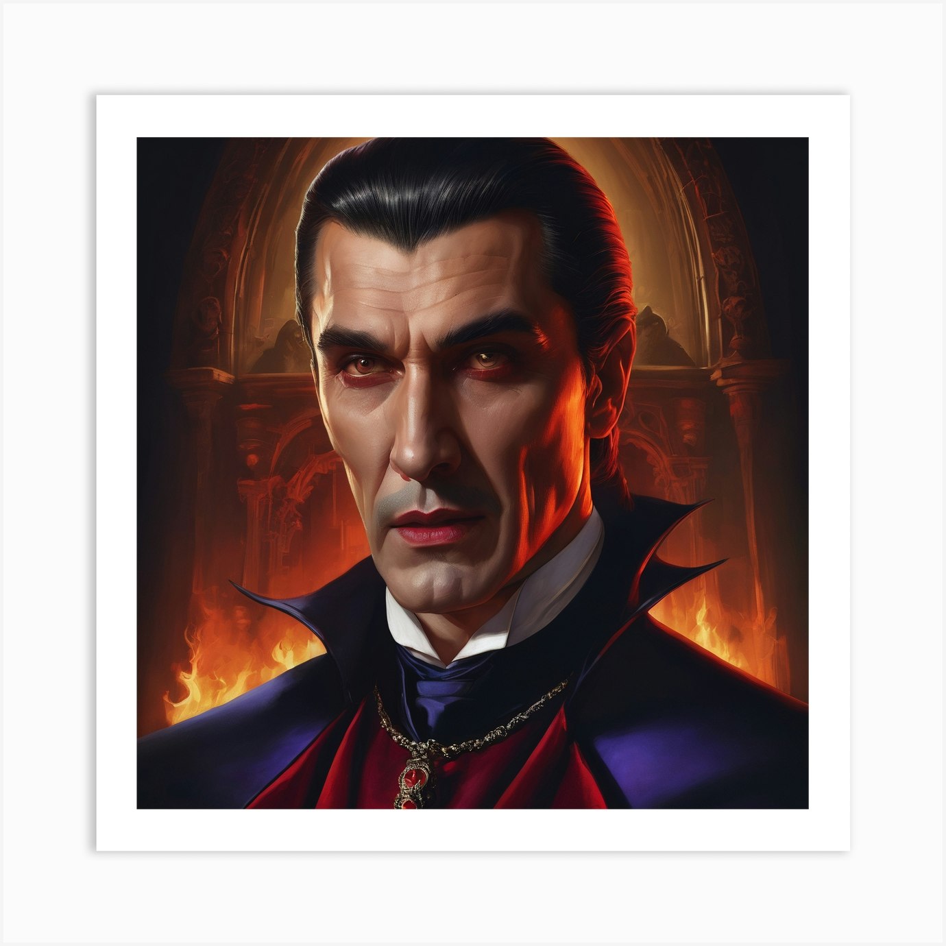 Dracula Art Print by Krampus - Fy