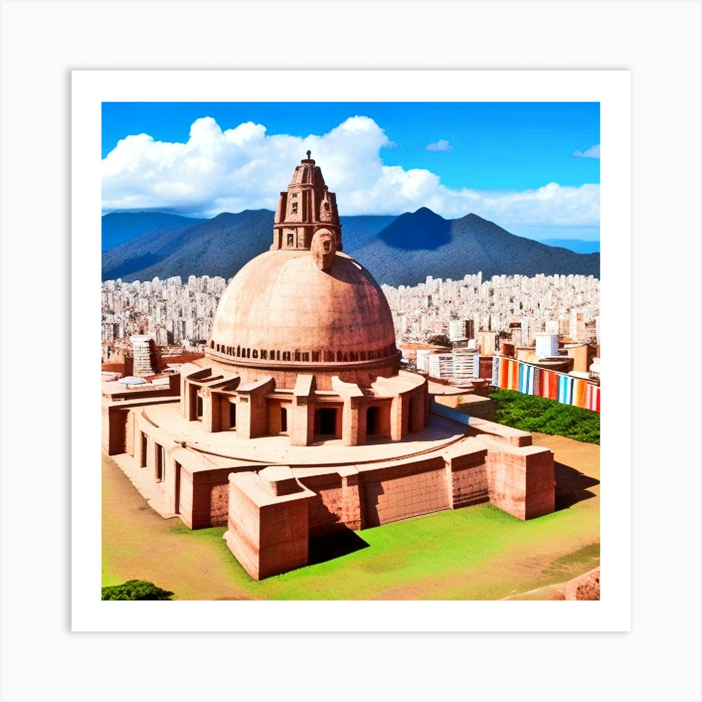 Santa Cruz Cathedral 1 Art Print by MdsArts Fy