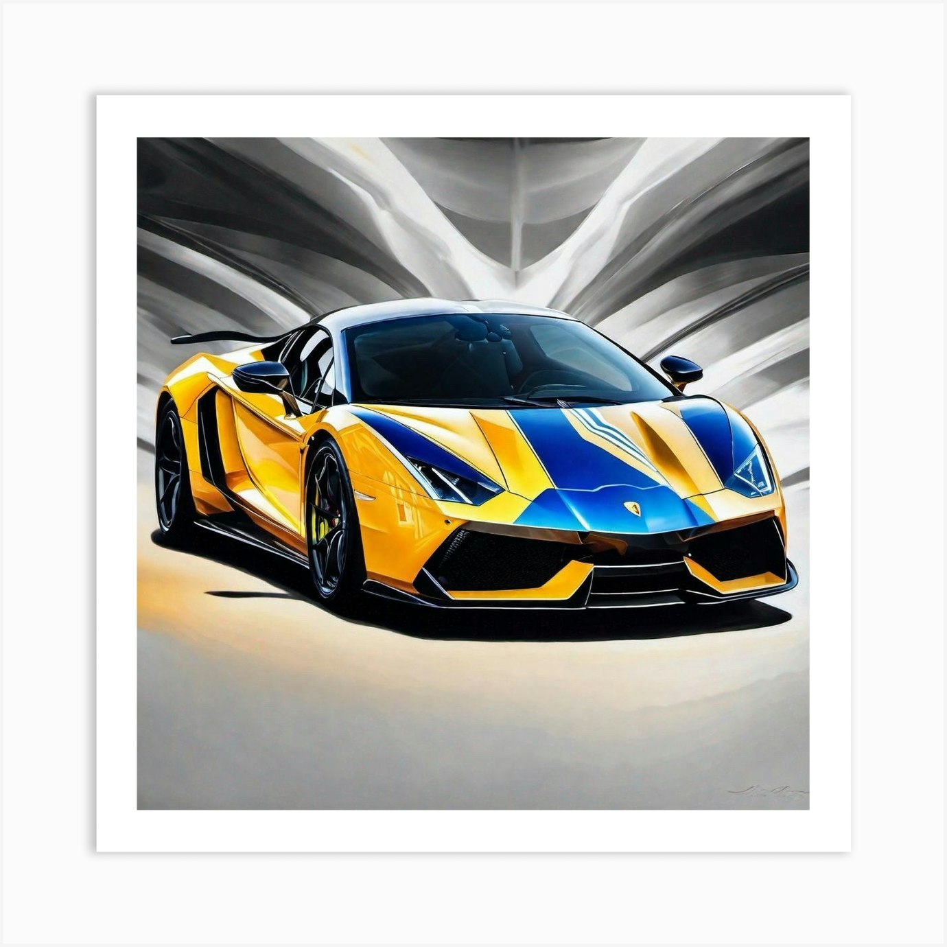 Lamborghini 160 Art Print by Noctarius - Fy