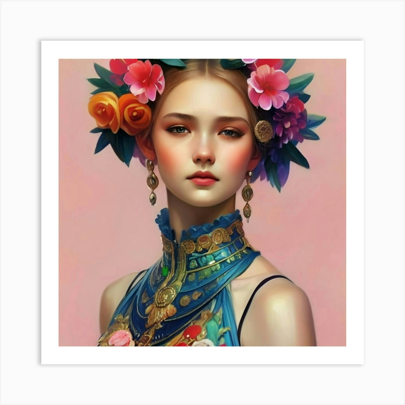 Chinese Girl 16 Art Print by Balram giri - Fy