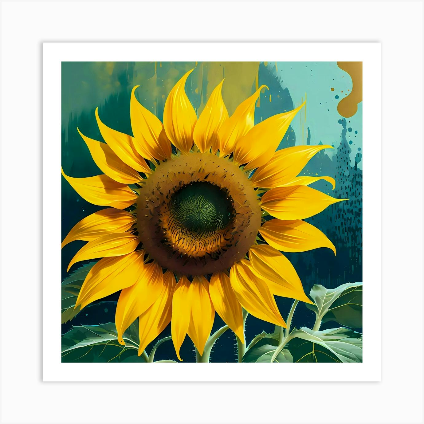 Sunflower Paper Painting hotsell